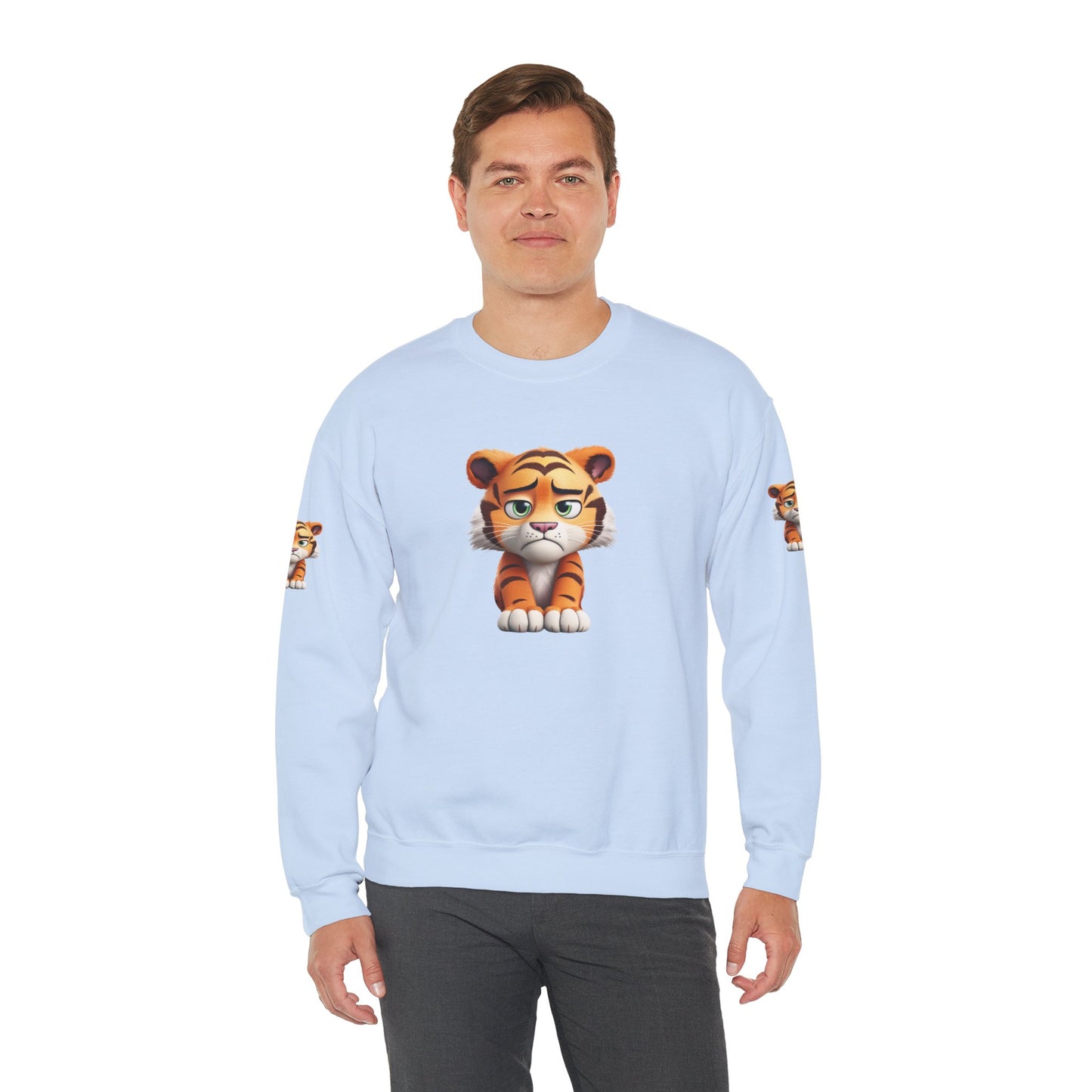 Princess Grace  Cute Tiger Graphic Unisex Crewneck Sweatshirt