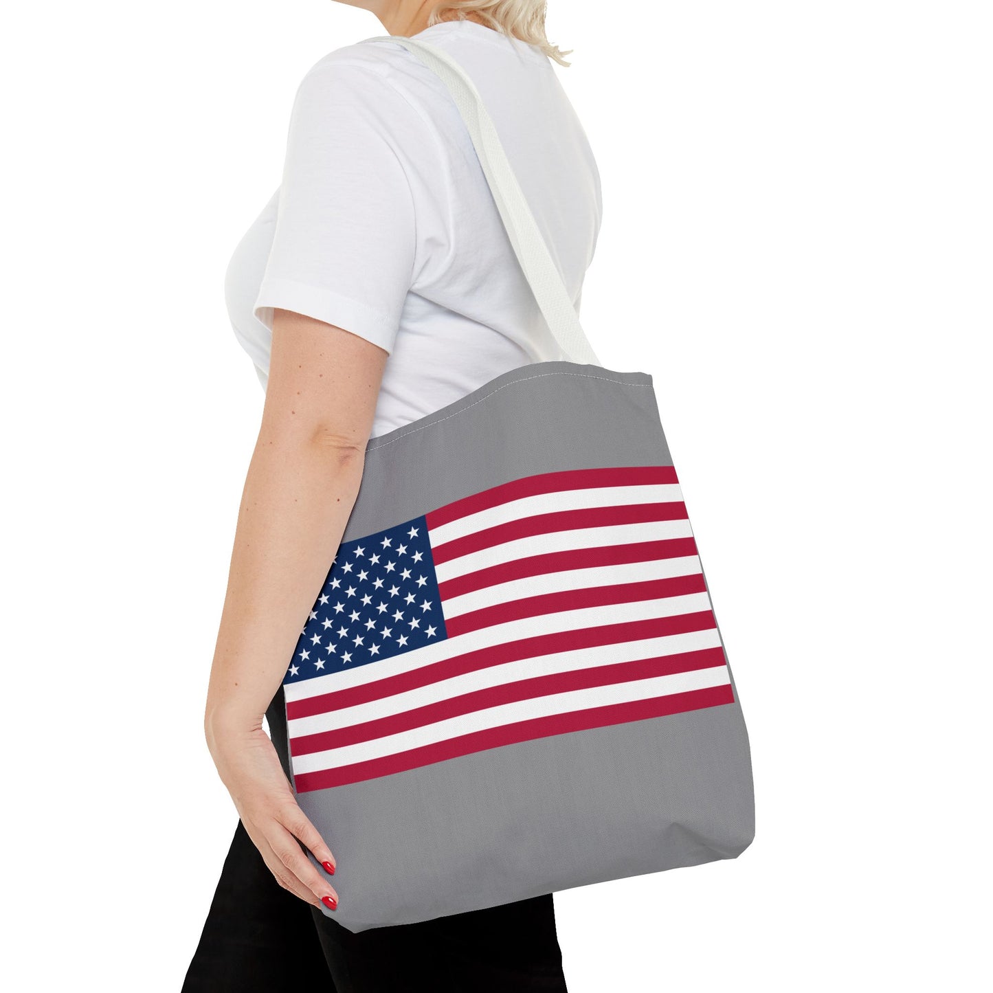 Princess Grace  Patriotic American Flag Tote Bag Perfect for Independence Day & Everyday Use