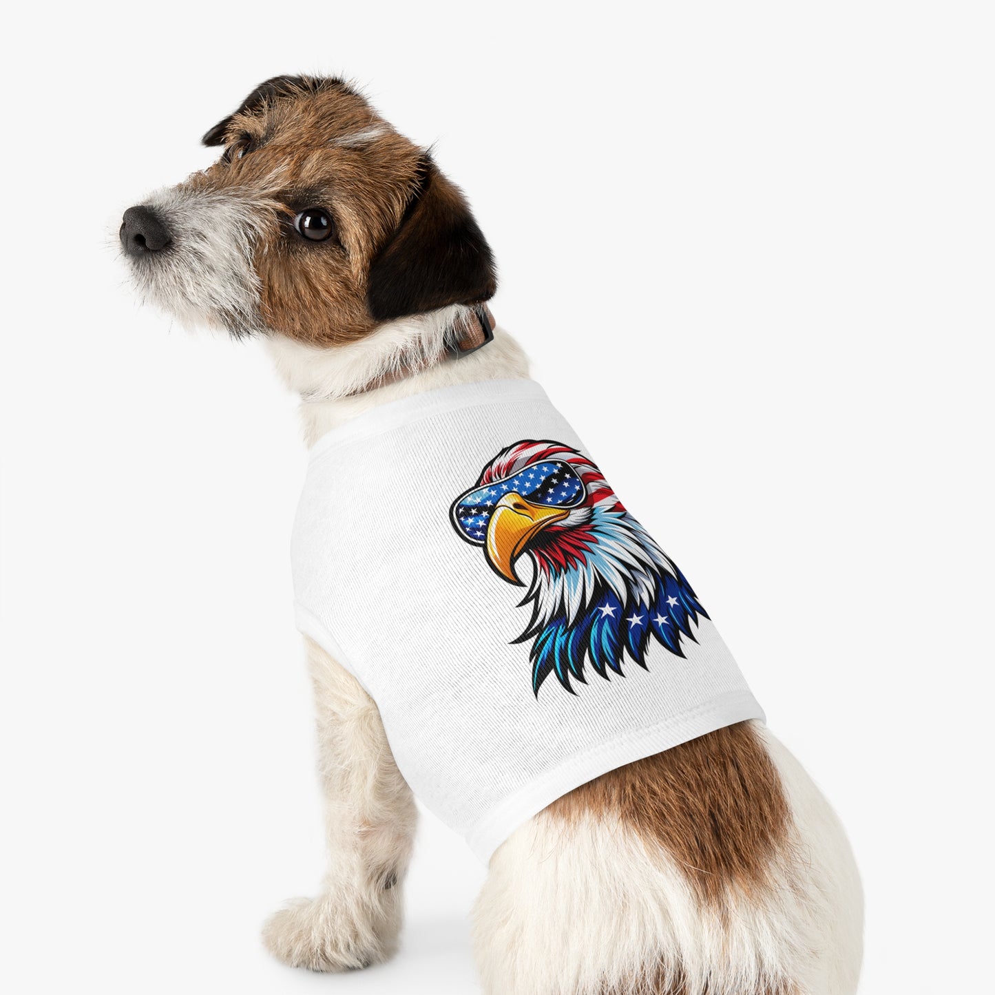 Princess Grace  Patriotic Eagle Pet Tank Top  USA Independence Day Dog Apparel