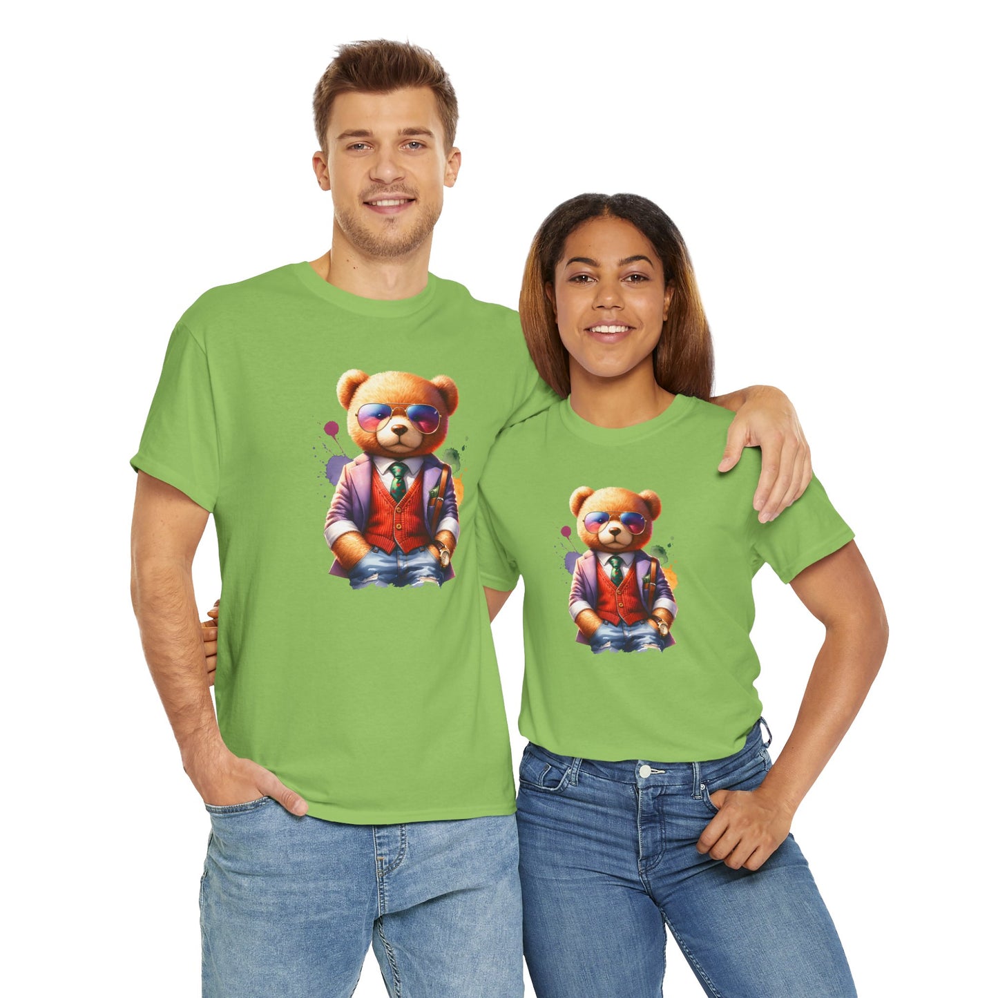 Princess Grace  Trendy Teddy Bear Graphic Unisex Heavy Cotton Tee