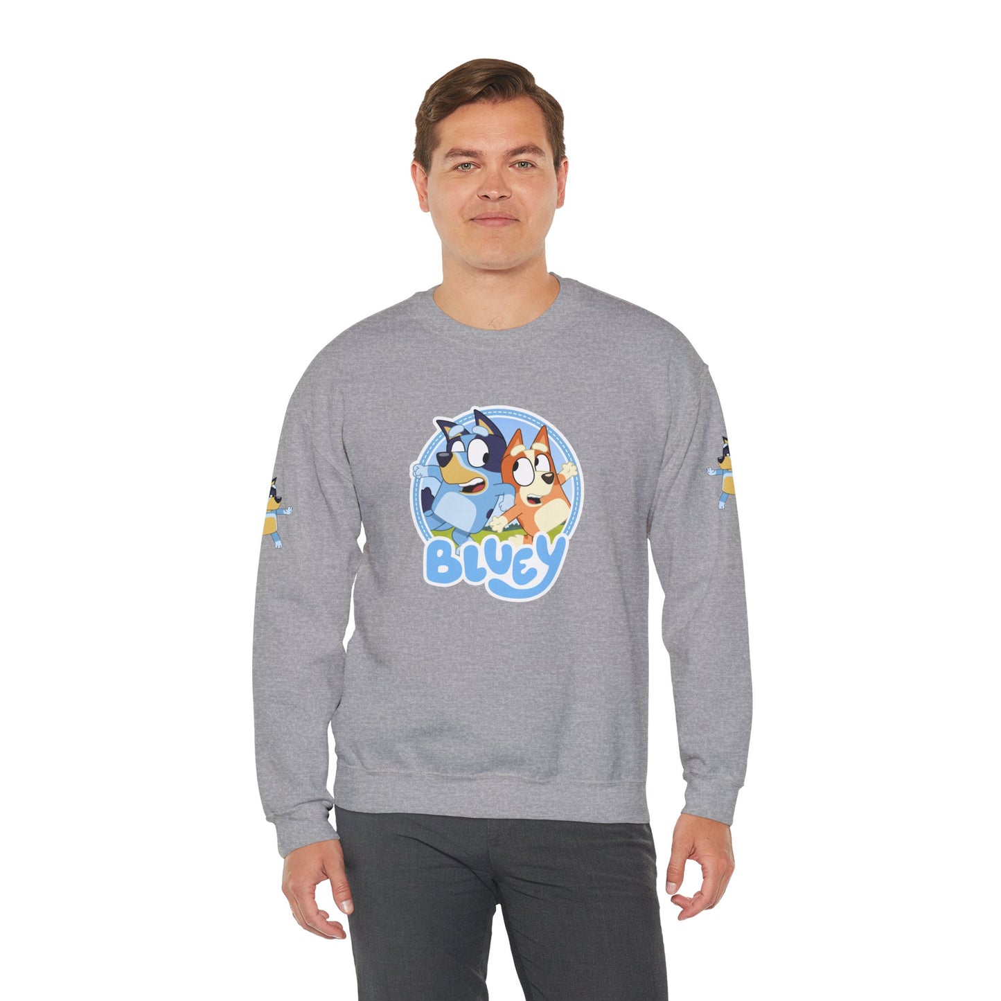 Princess Grace  Bluey Friends Unisex Crewneck Sweatshirt  Cozy Cartoon Apparel for Kids & Adults