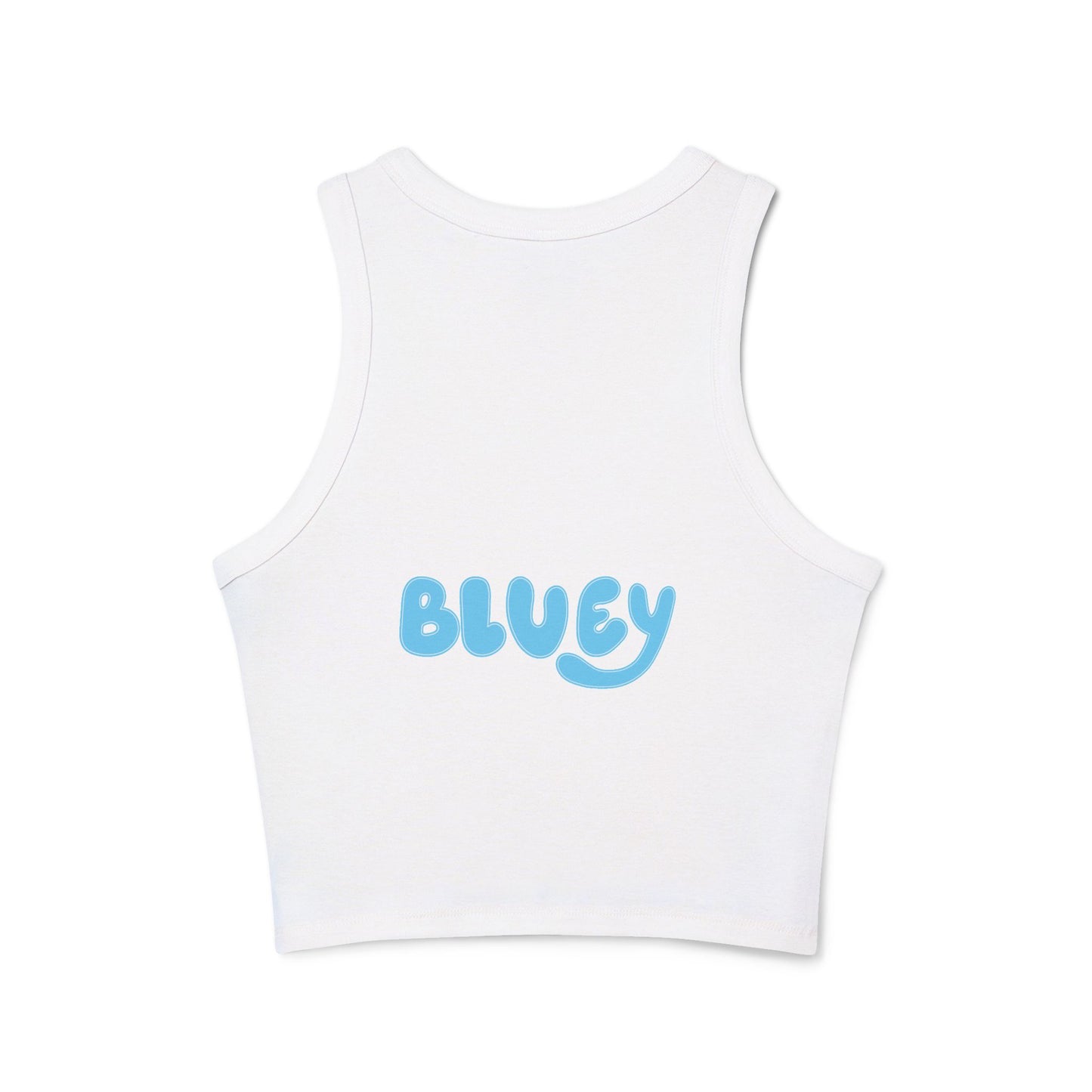 Princess Grace  Bluey  Waggin Into Love Women's Racer Tank Top  Cute Pet-Themed Summer Apparel