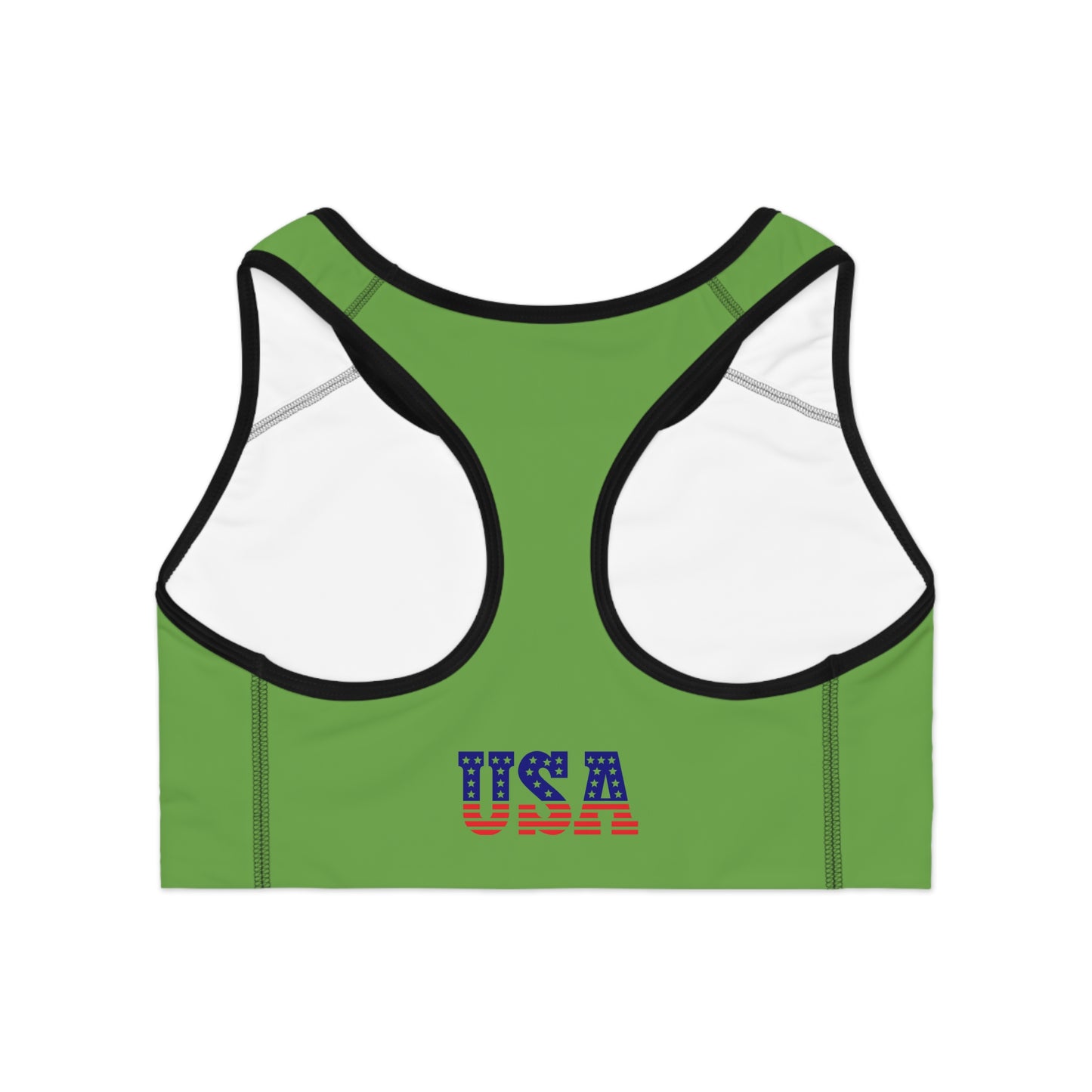 Princess Grace  USA-Themed Sports Bra  Perfect for Fitness Lovers and Patriotic Celebrations