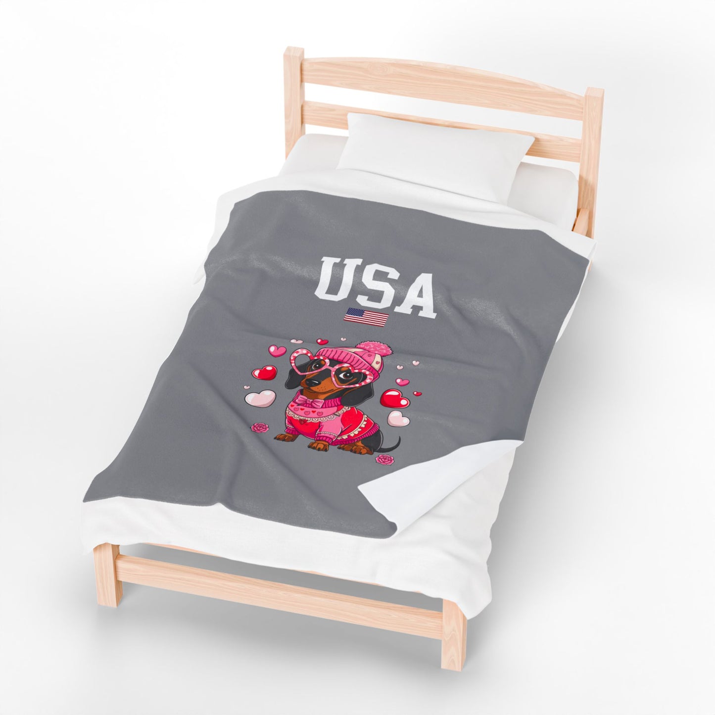 Princess Grace  TEAM USA  Velveteen Plush Blanket