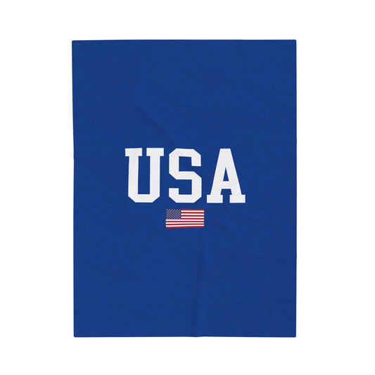 Princess Grace  TEAM USA  Velveteen Plush Blanket