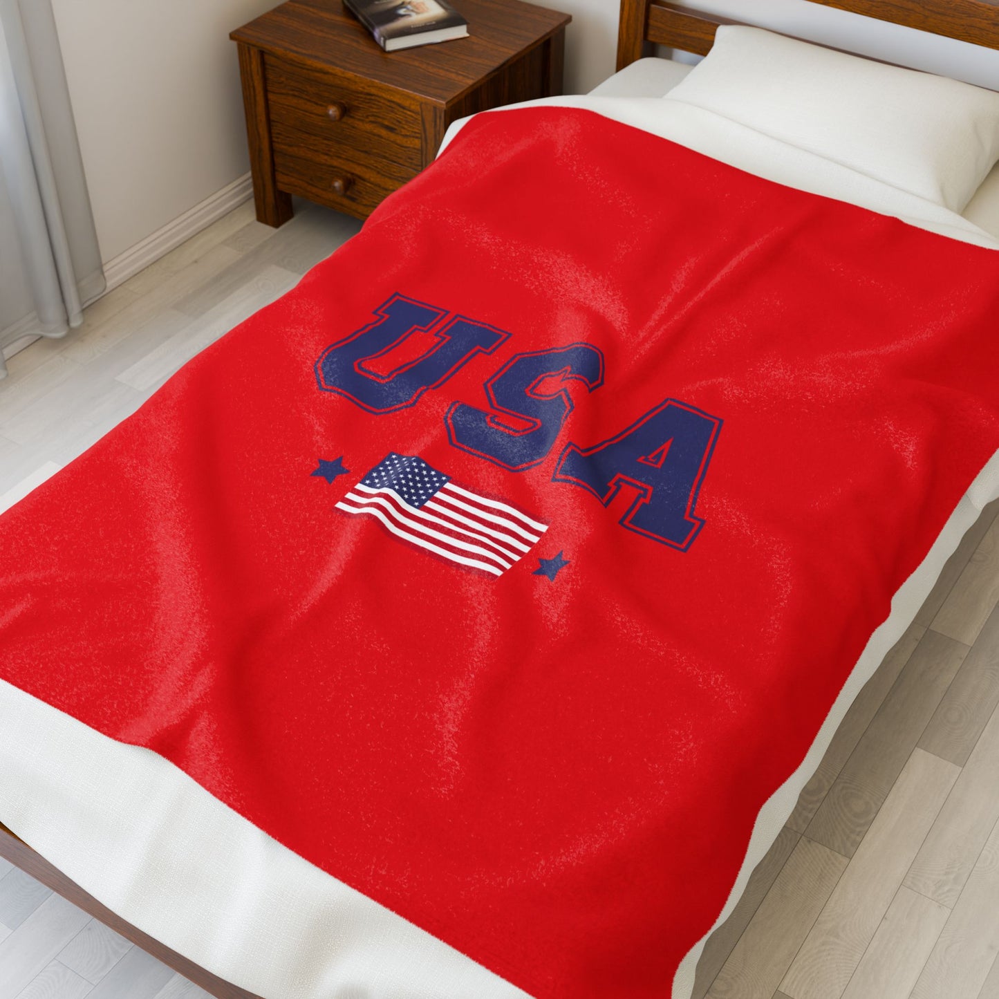 Princess Grace  TEAM USA  Velveteen Plush Blanket