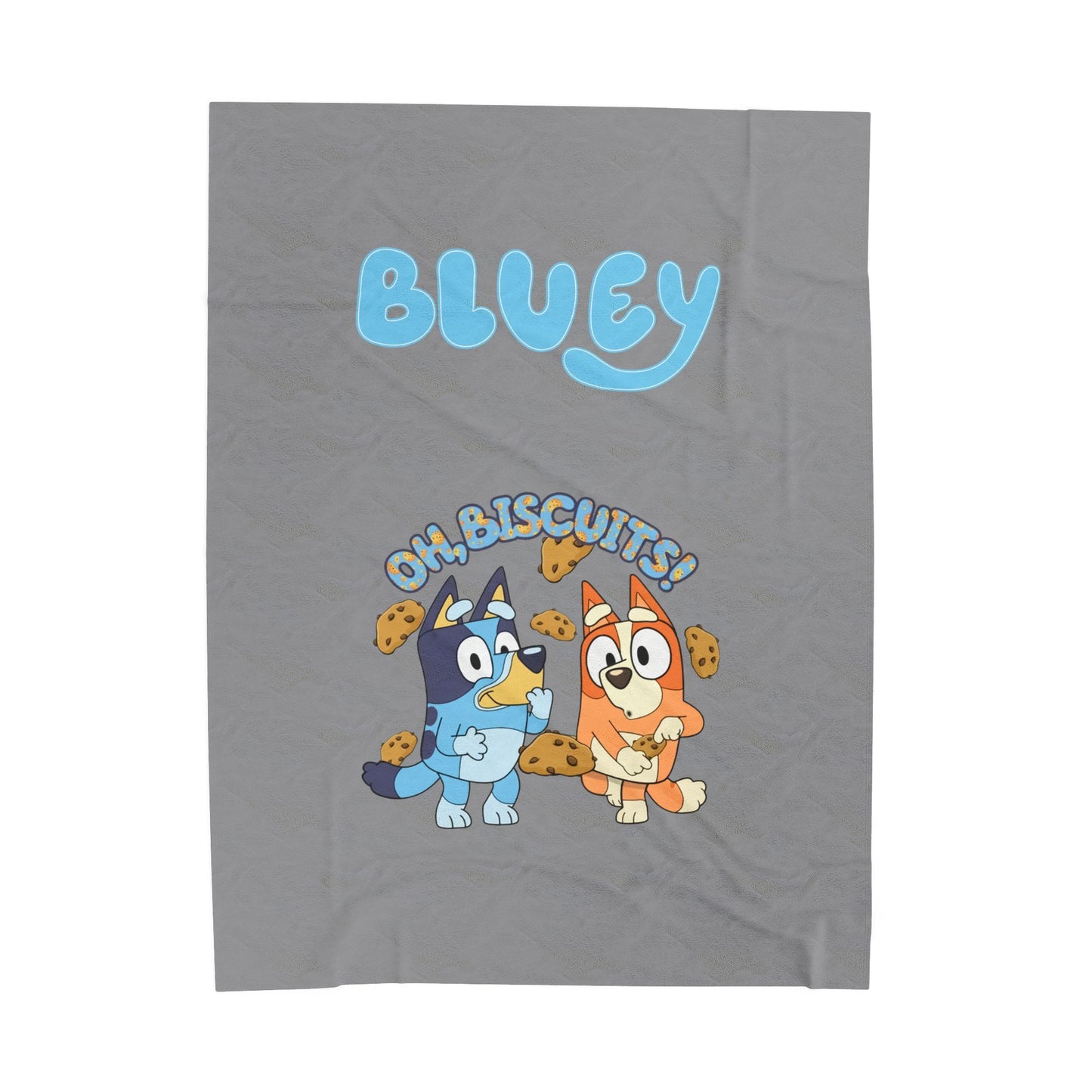 Princess Grace  Bluey Oh Biscuits! Velveteen Plush Blanket  Cozy Cartoon Lounging