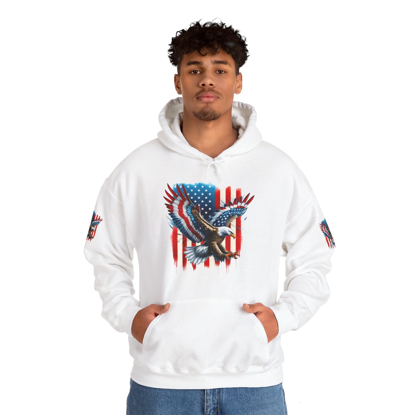 Princess Grace Patriotic Unisex Heavy Blend Hooded Sweatshirt