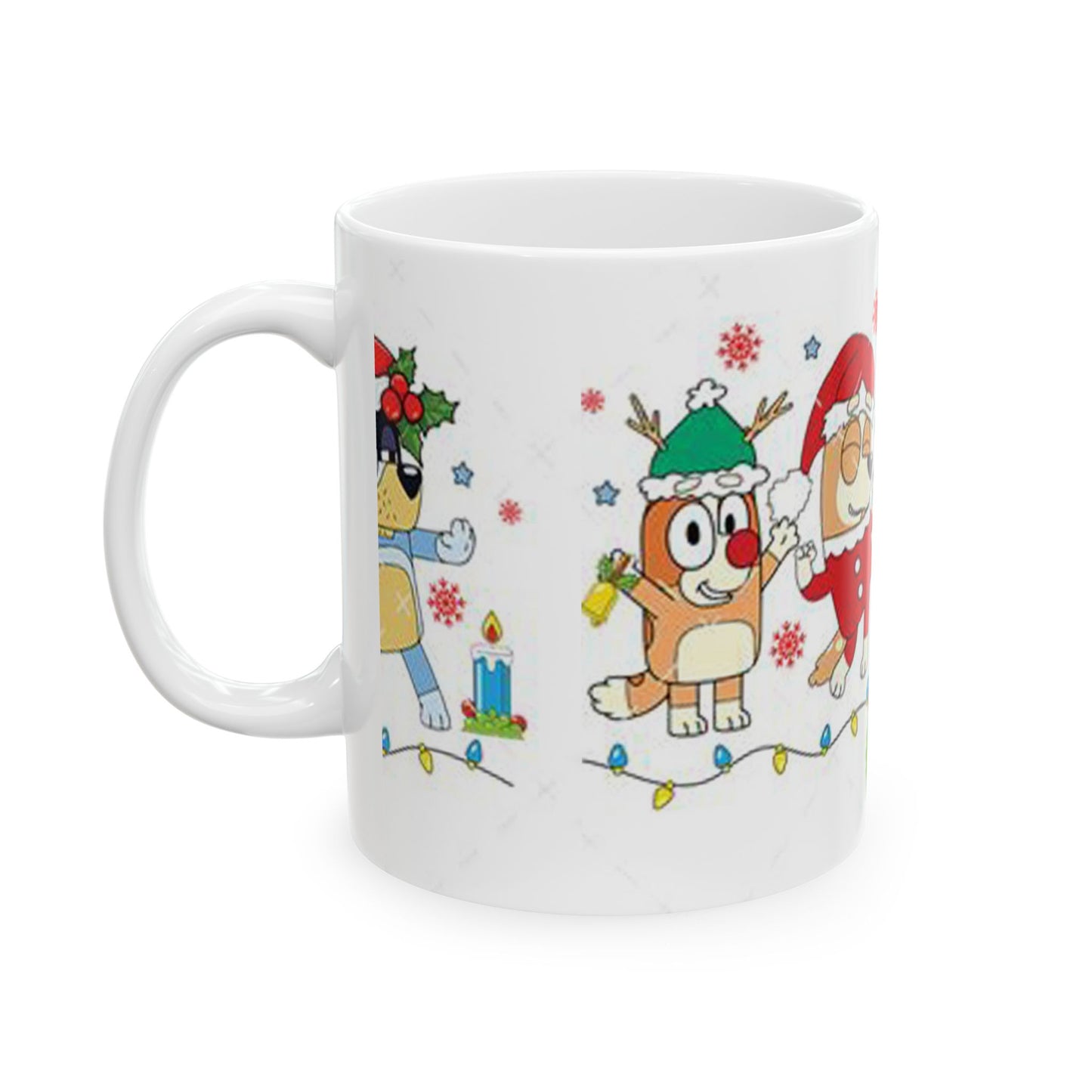 Princess Grace Festive Pet Ceramic Mug  Holiday Dog and Cat Design
