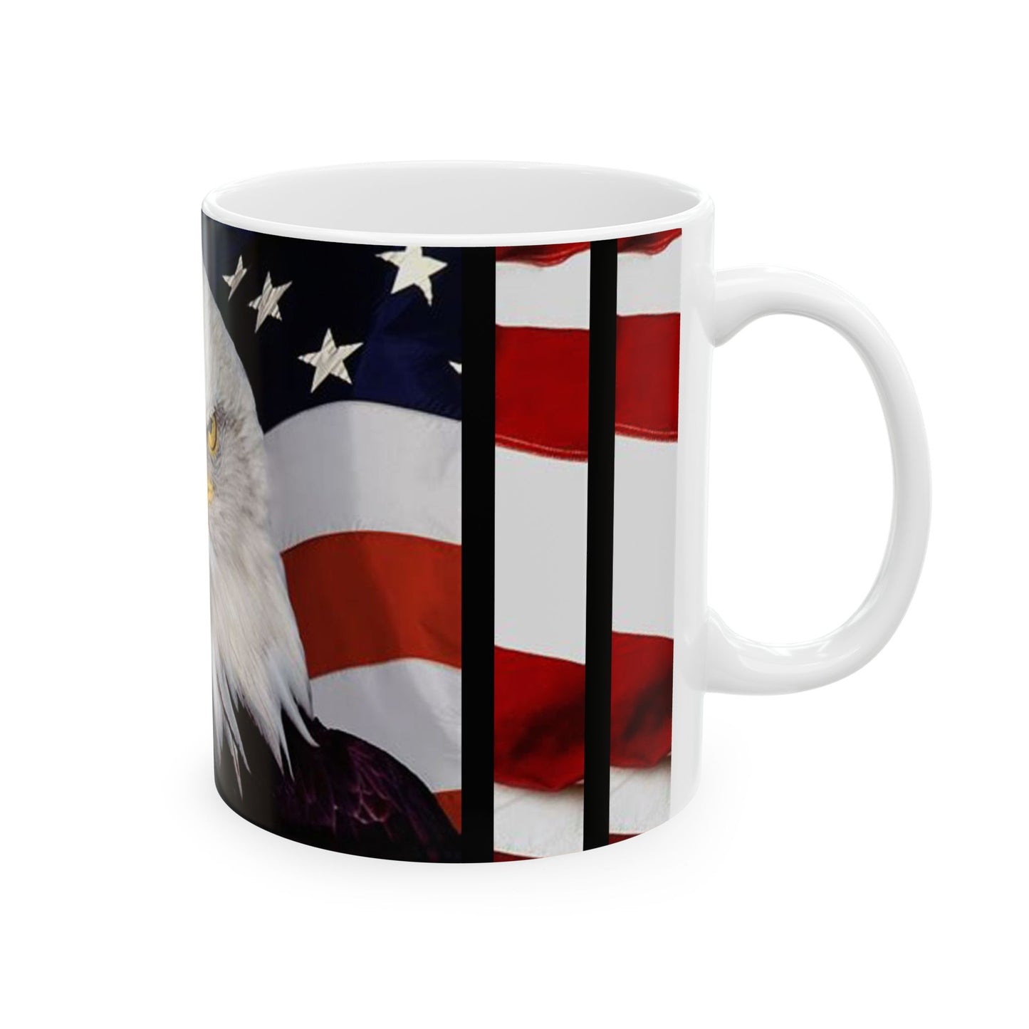 Princess Grace Patriotic Eagle Ceramic Mug Perfect for Fathers Day Independence Day Home Office Decor Gift for Veterans USA Lover