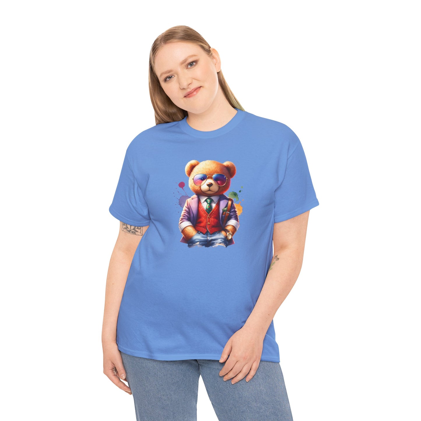 Princess Grace  Trendy Teddy Bear Graphic Unisex Heavy Cotton Tee