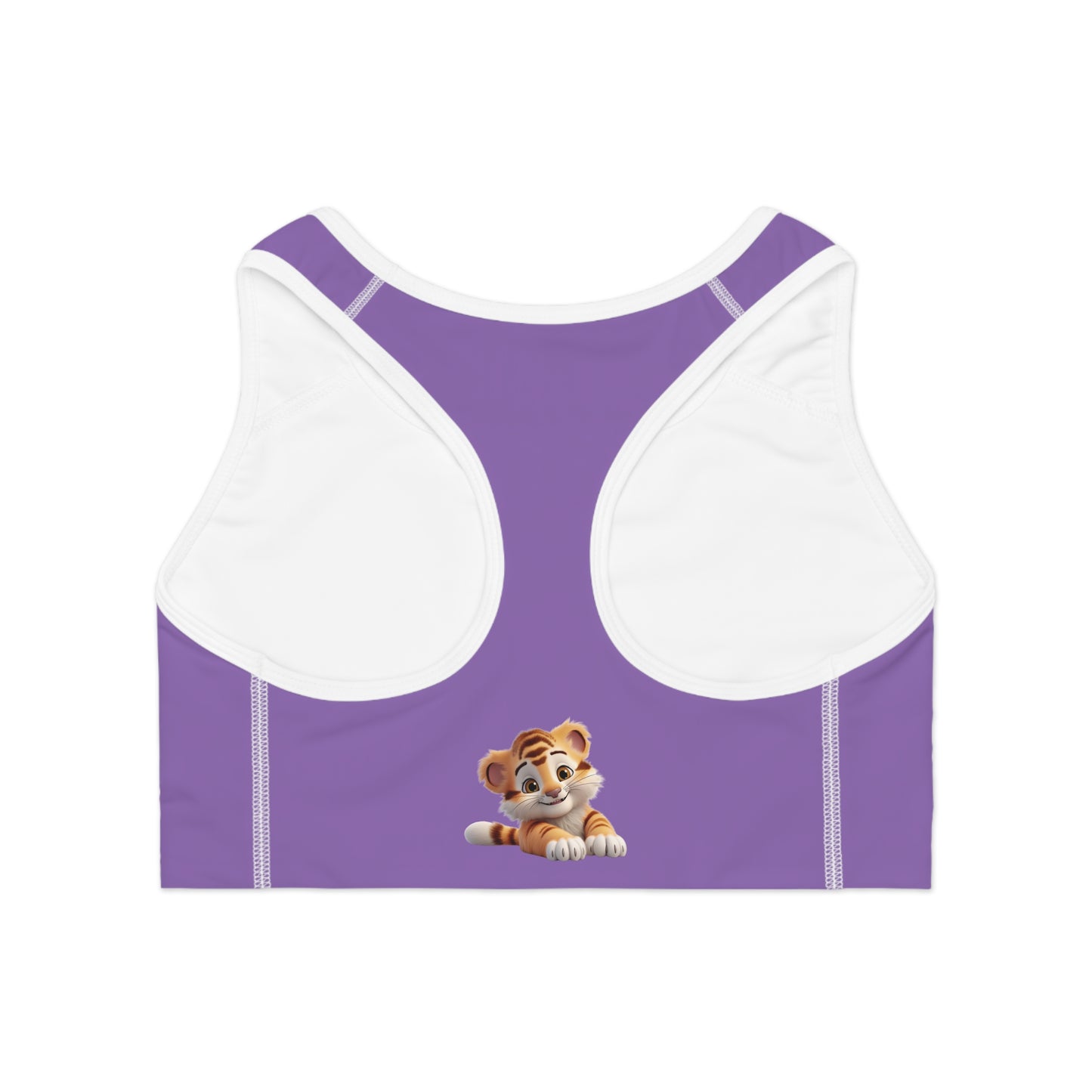 Princess Grace  Cute Tiger Sports Bra   Fun Activewear