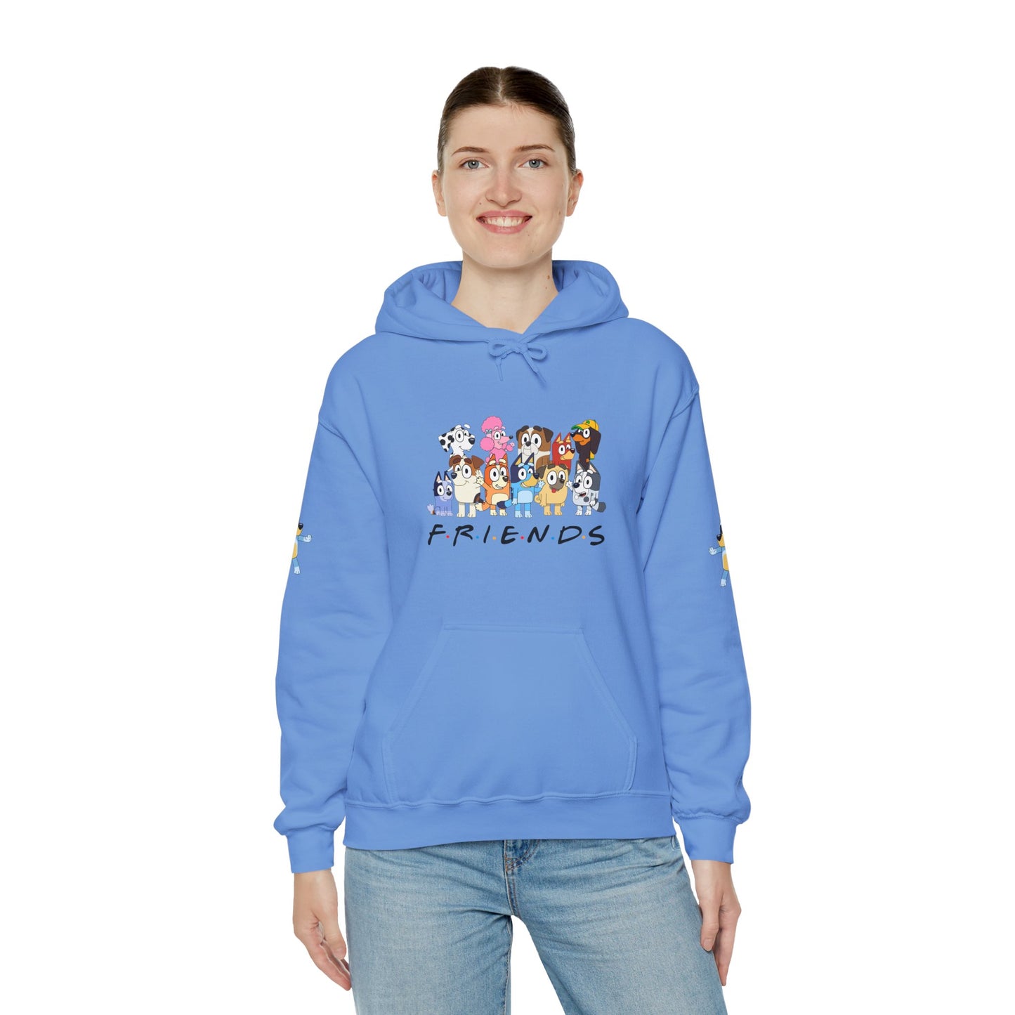 Princess Grace  Bluey  Unisex Heavy  Blend  Hooded Sweatshirt  'Friends' Cartoon Design