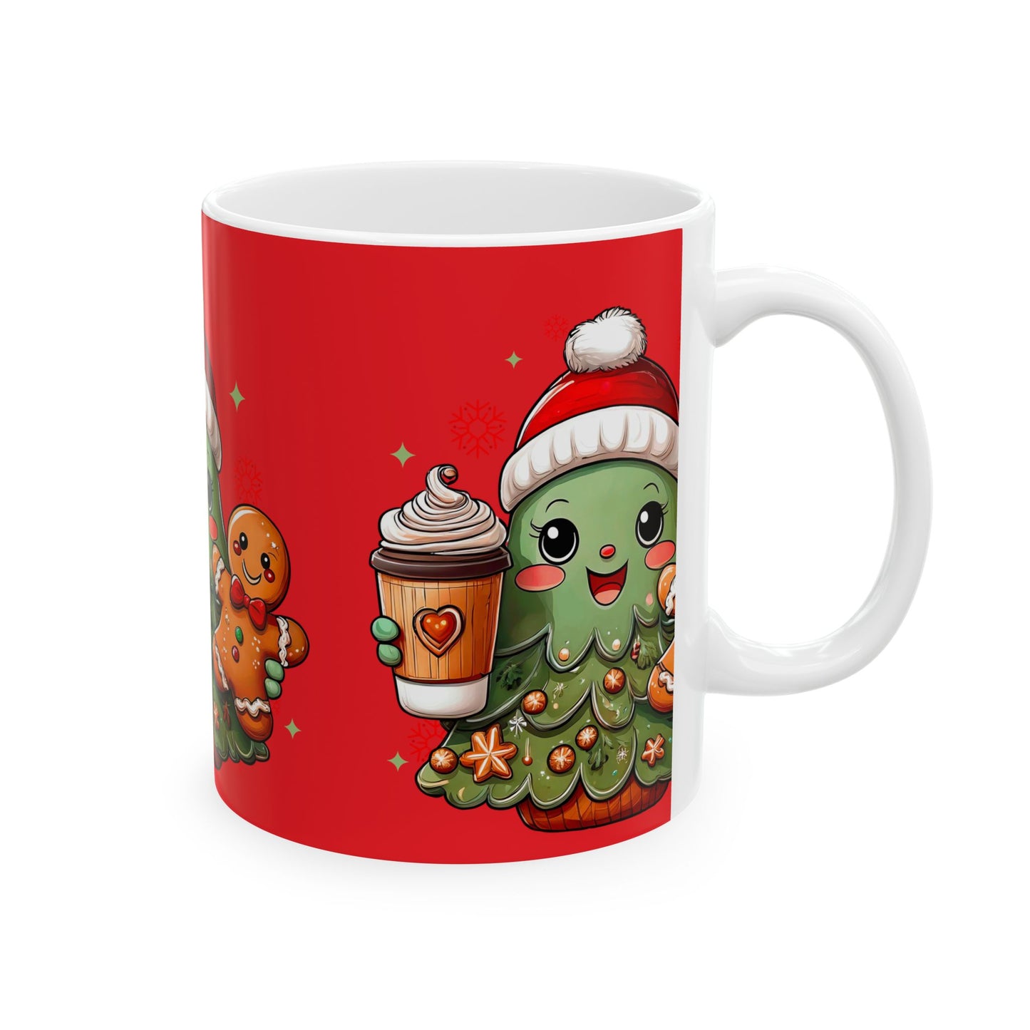 Princess Grace Festive Christmas Character Ceramic Mug - Cute Holiday Drinkware for Coffee Lovers - 11oz & 15oz