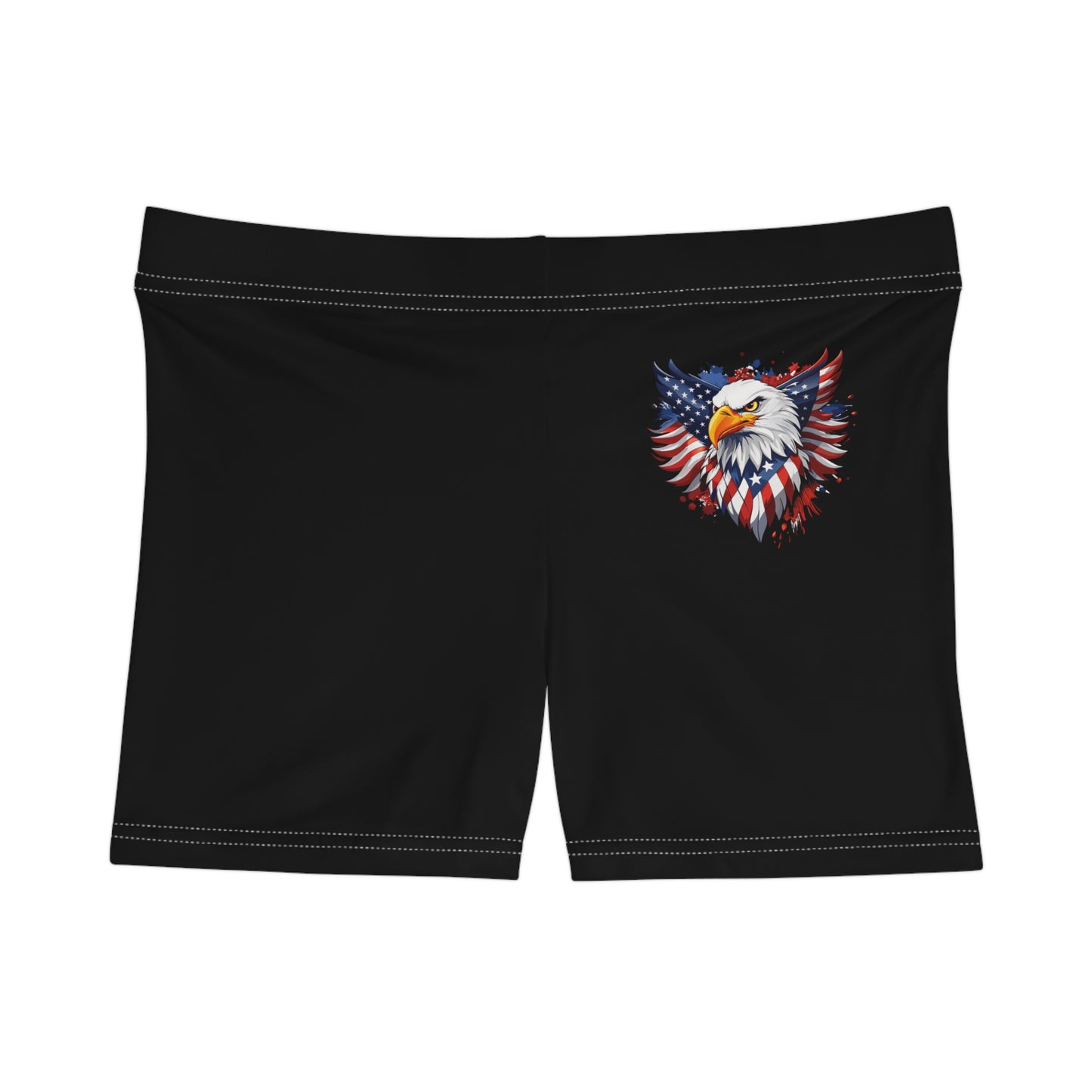 Princess Grace  Patriotic Eagle Women's Shorts  Perfect for Summer Celebrations