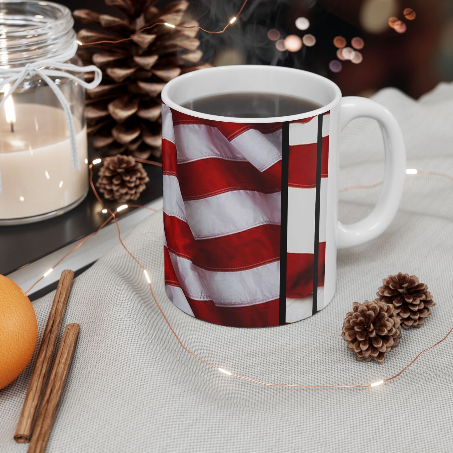 Princess Grace Patriotic Eagle Ceramic Mug  Perfect for Veterans Day, Independence Day, Coffee Lovers, Gifts, USA Decor