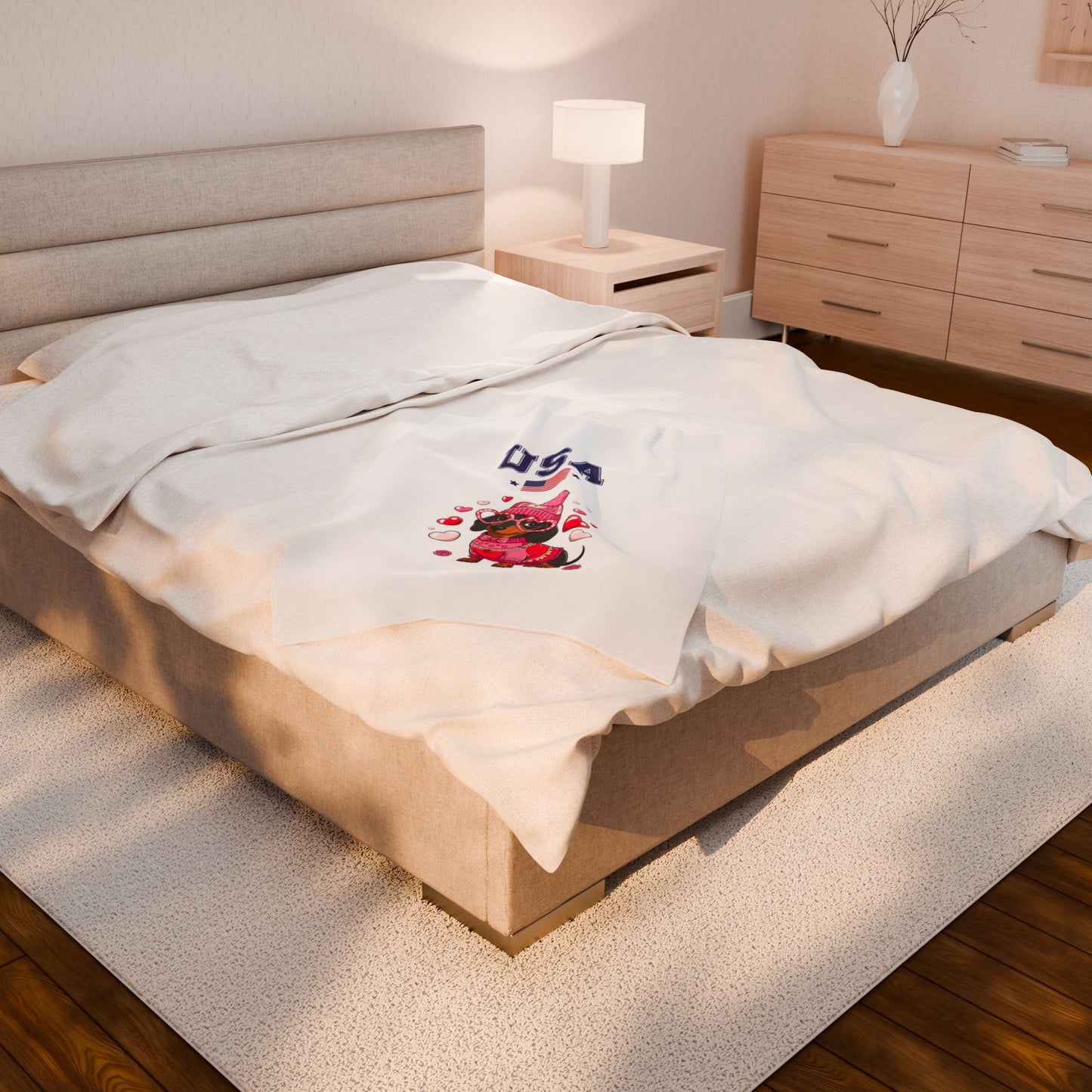 Princess Grace  TEAM USA  Velveteen Plush Blanket
