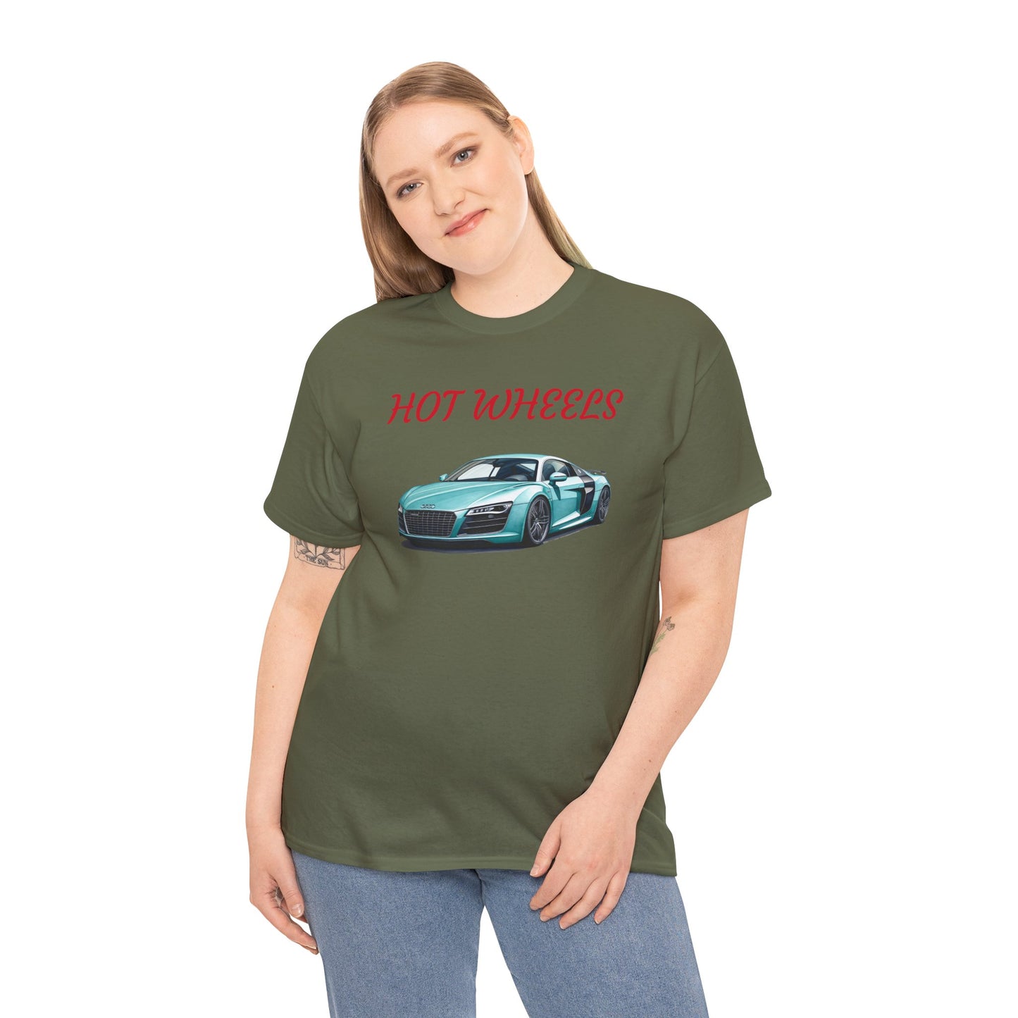 Princess Grace  Hot Wheels Unisex Heavy Cotton Tee Perfect for Car Enthusiasts & Casual Wear