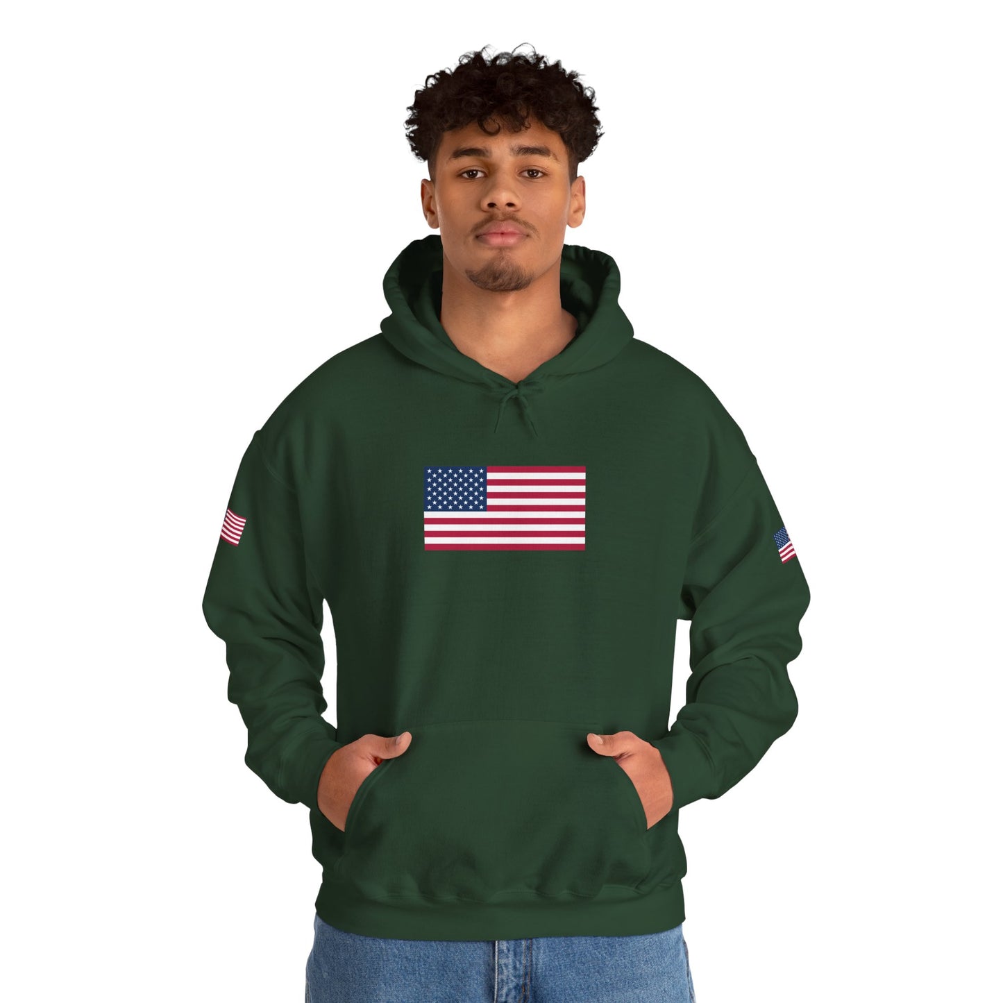 Princess Grace  TEAM USA   American Flag Hoodie Unisex Heavy Blend Sweatshirt