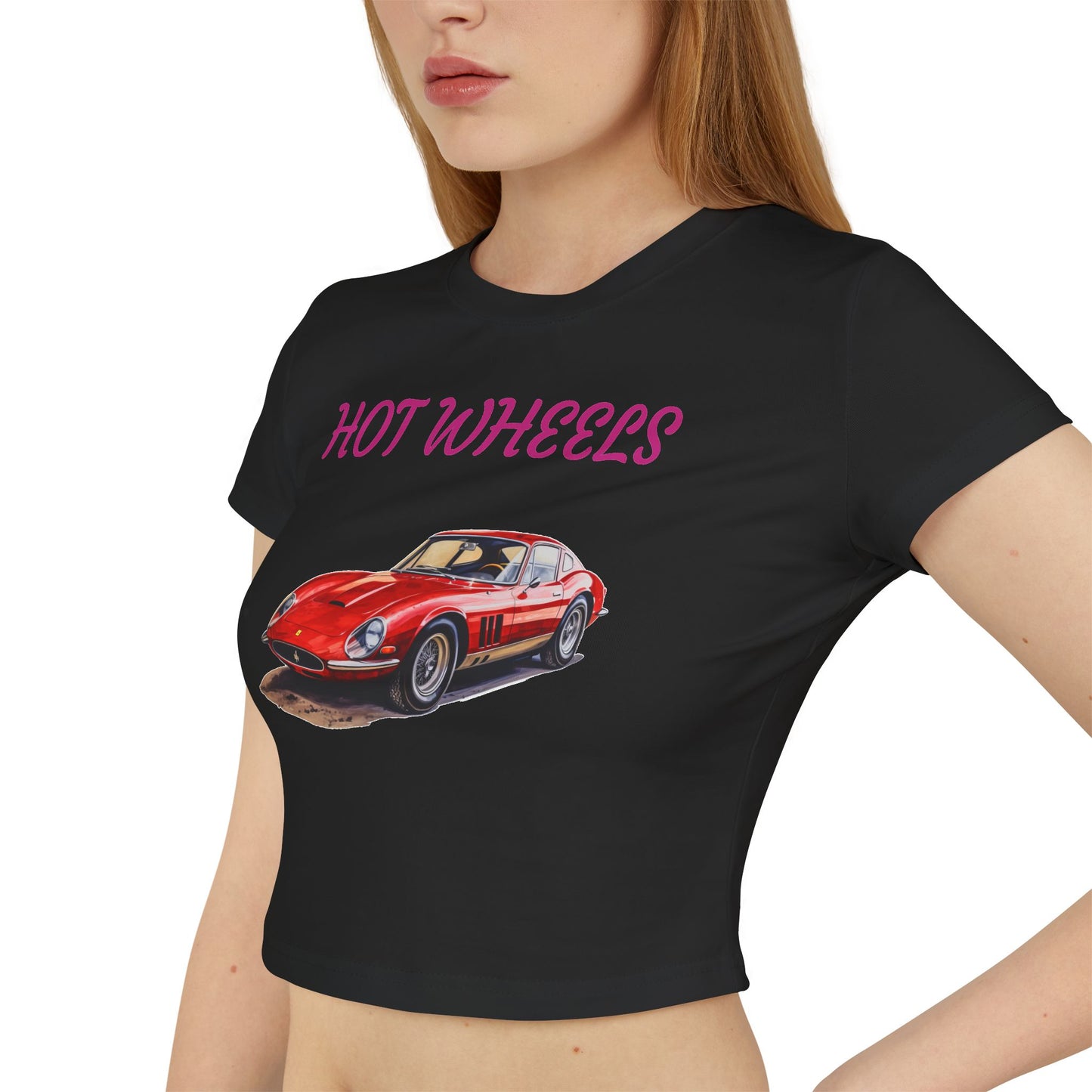 Princess Grace  Hot Wheels Women's Baby Tee Retro Car Graphic T-Shirt