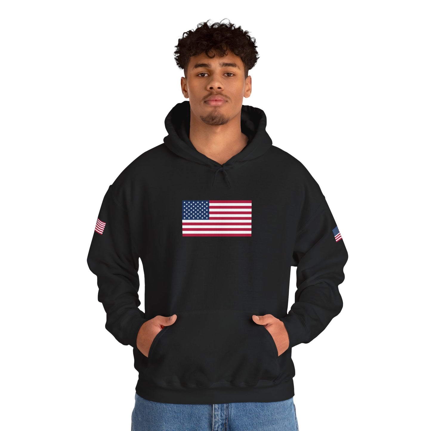 Princess Grace  TEAM USA   American Flag Hoodie Unisex Heavy Blend Sweatshirt