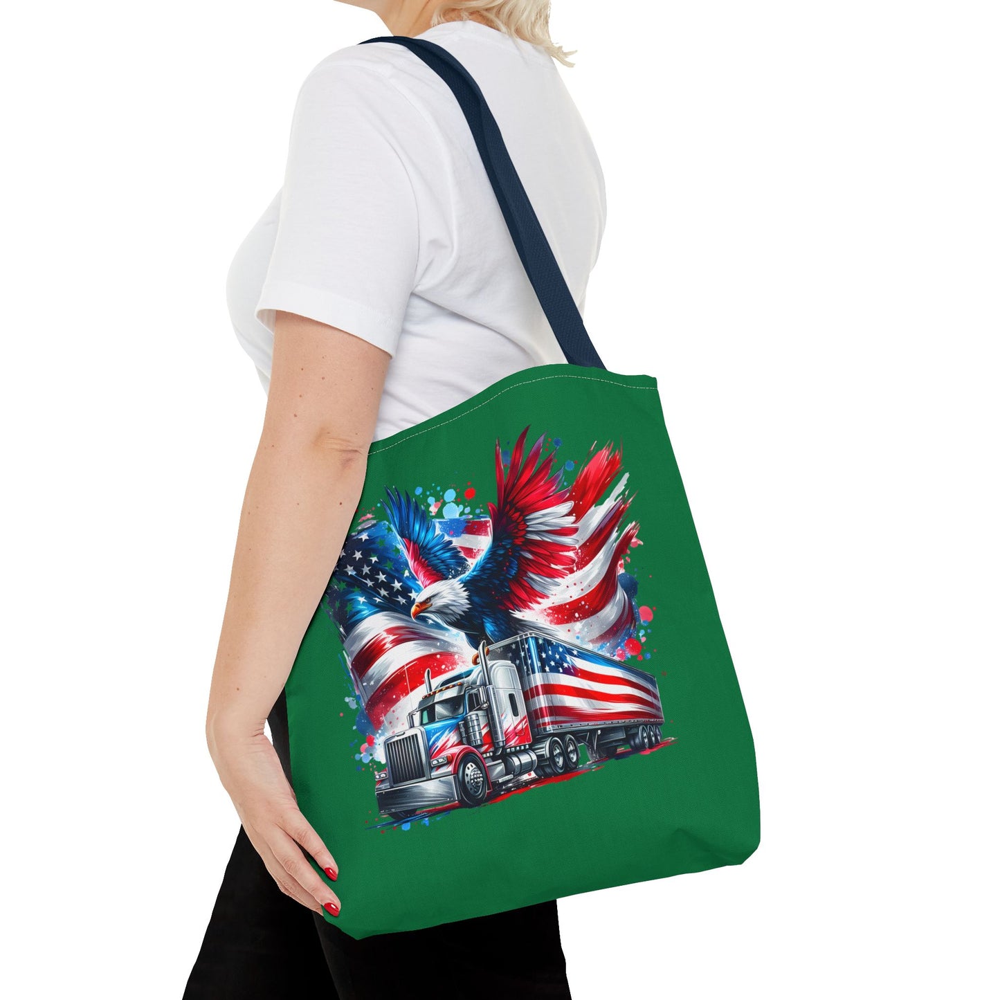 Princess Grace  Patriotic Eagle Truck Tote Bag Celebrate Freedom and Adventure