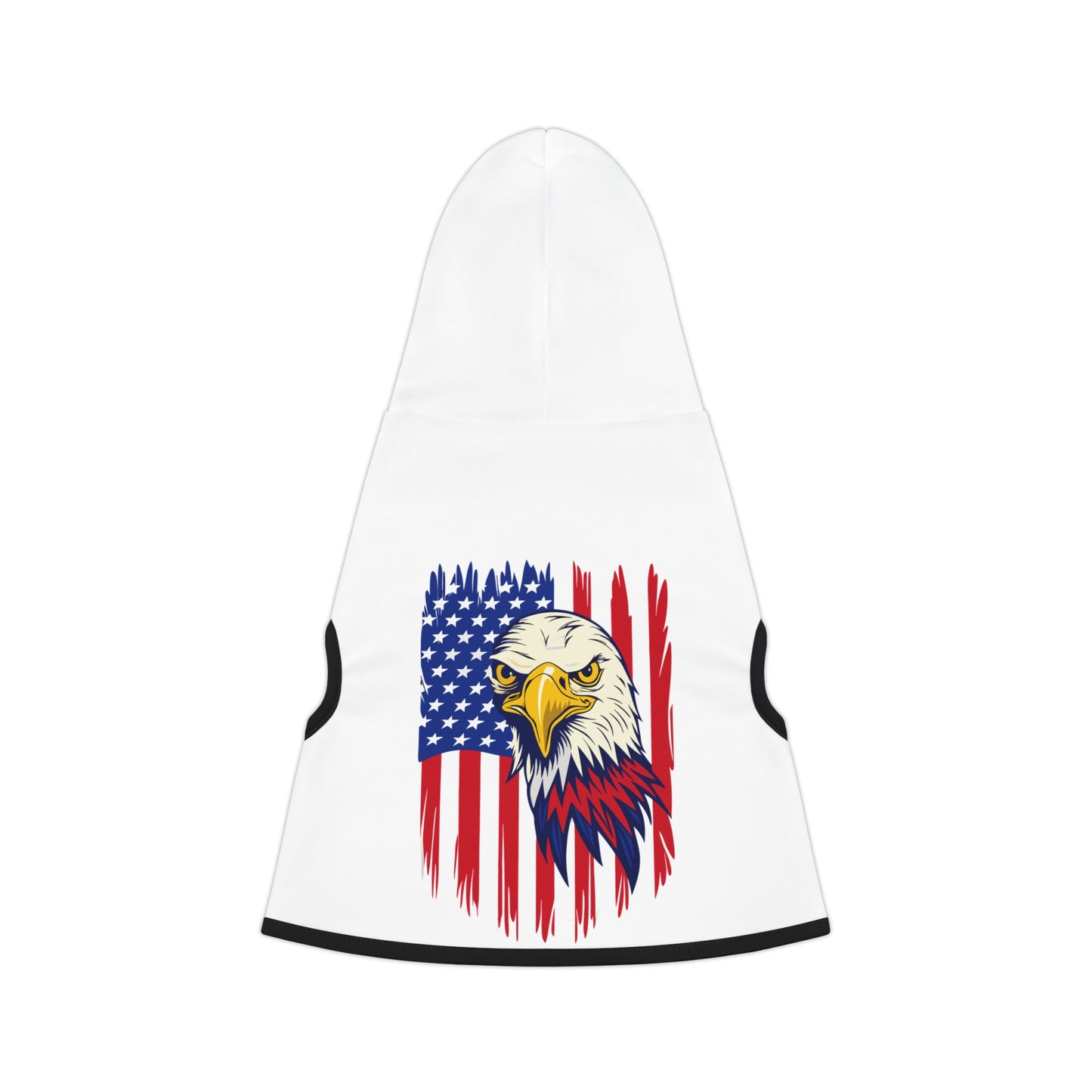 Princess Grace  Patriotic Eagle Pet Hoodie USA Flag Design for Cats and Dogs
