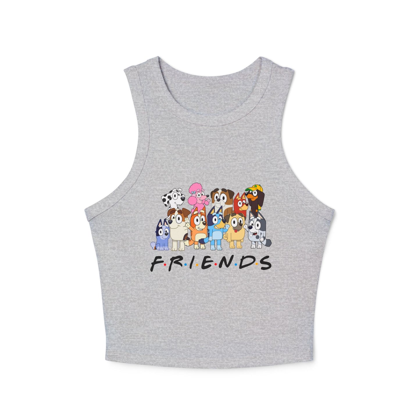 Princess Grace  Bluey  Friends Cartoon Racer Tank Top  Cute Bluey Design