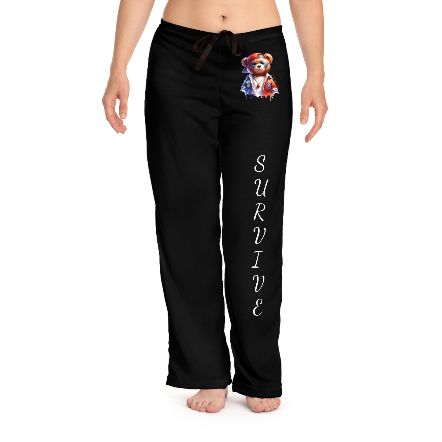 Princess Grace  Survive Graphic Pajama Pants  Cozy Sleepwear for Relaxation