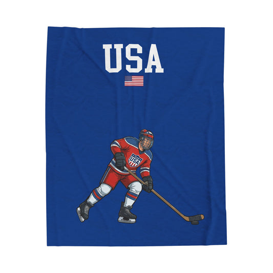 Princess Grace  TEAM USA  Velveteen Plush Blanket