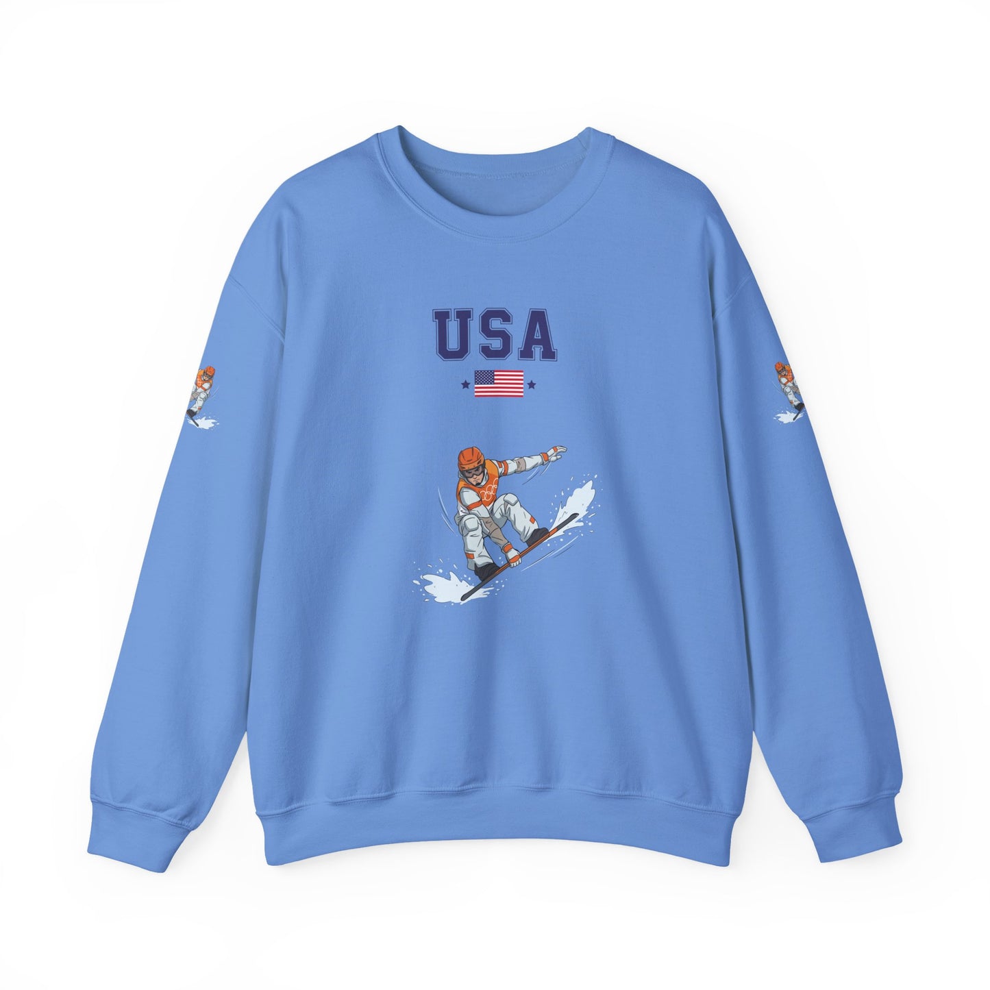 Princess Grace  TEAM USA  Snowboard Unisex Heavy Blend  Crewneck Sweatshirt