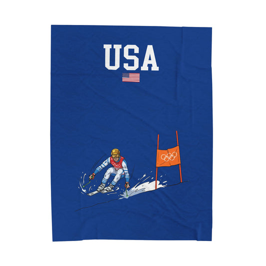 Princess Grace  TEAM USA  Velveteen Plush Blanket