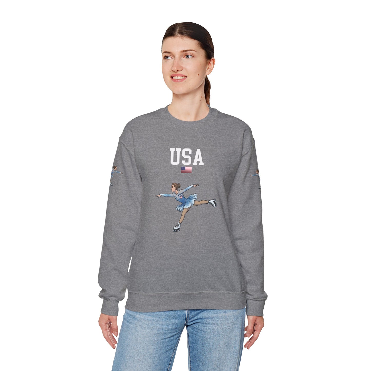 Princess Grace  TEAM USA  Unisex Heavy Blend  Crewneck Sweatshirt