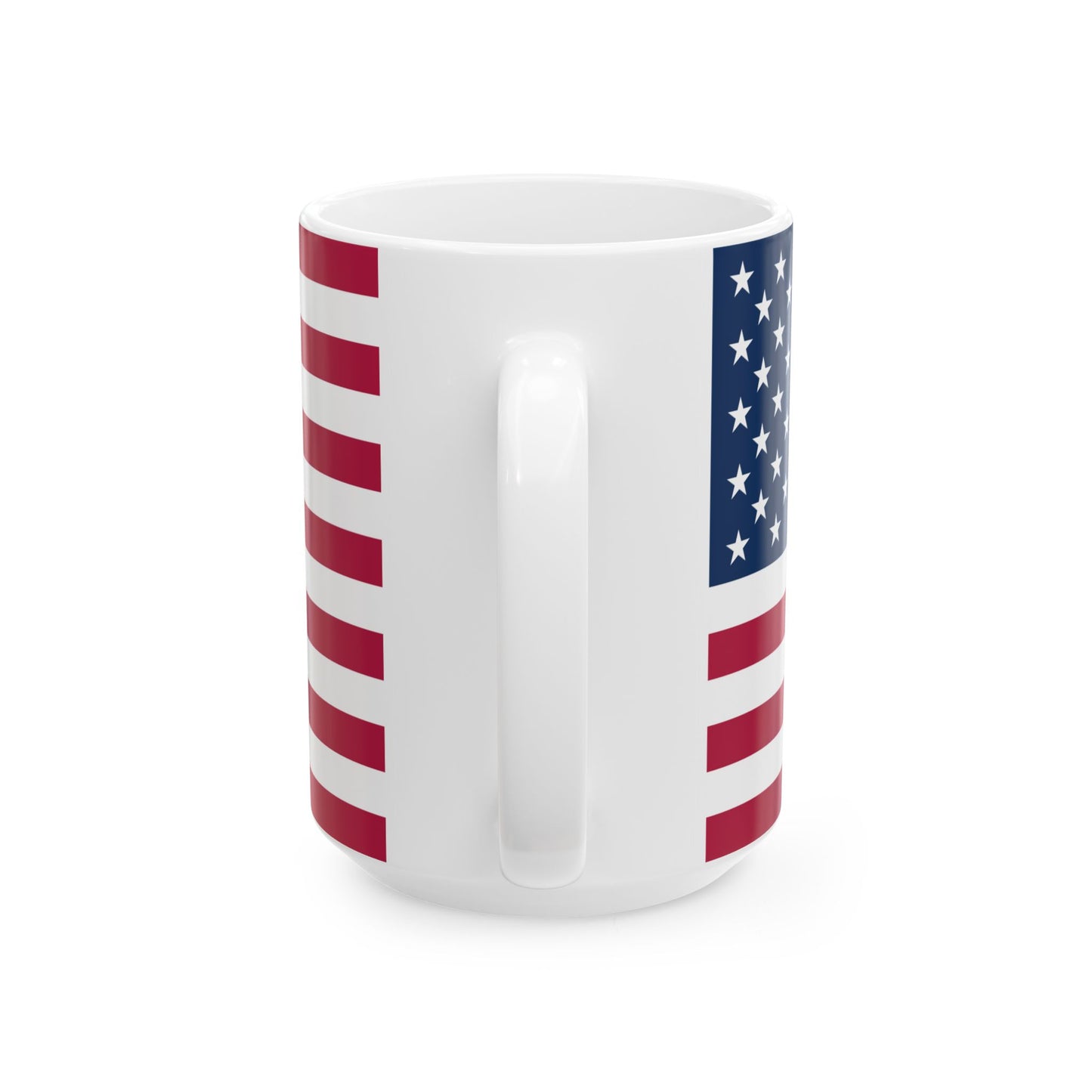 Princess Grace  American Flag Ceramic Mug  Perfect for Patriotism, 11oz & 15oz Sizes