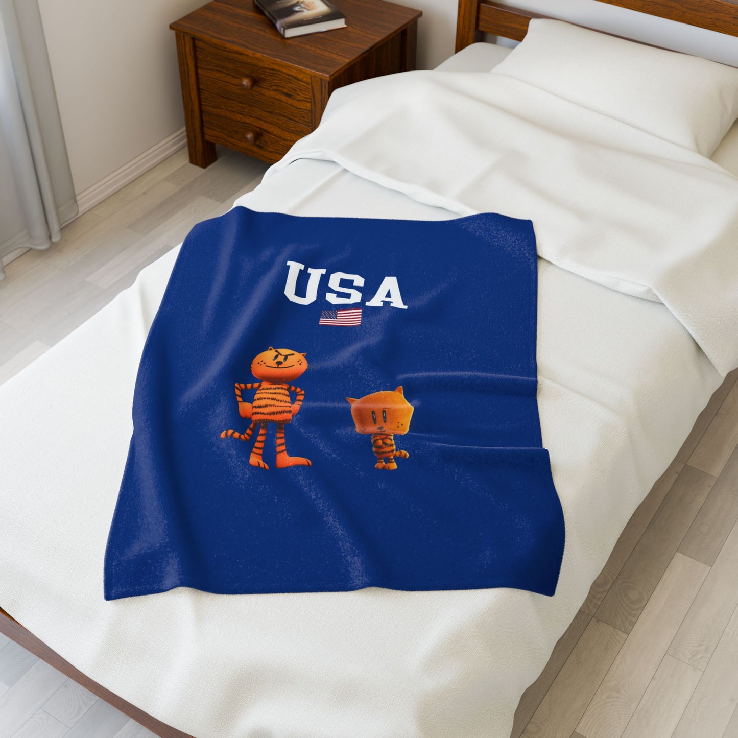 Princess Grace  TEAM USA  Velveteen Plush Blanket
