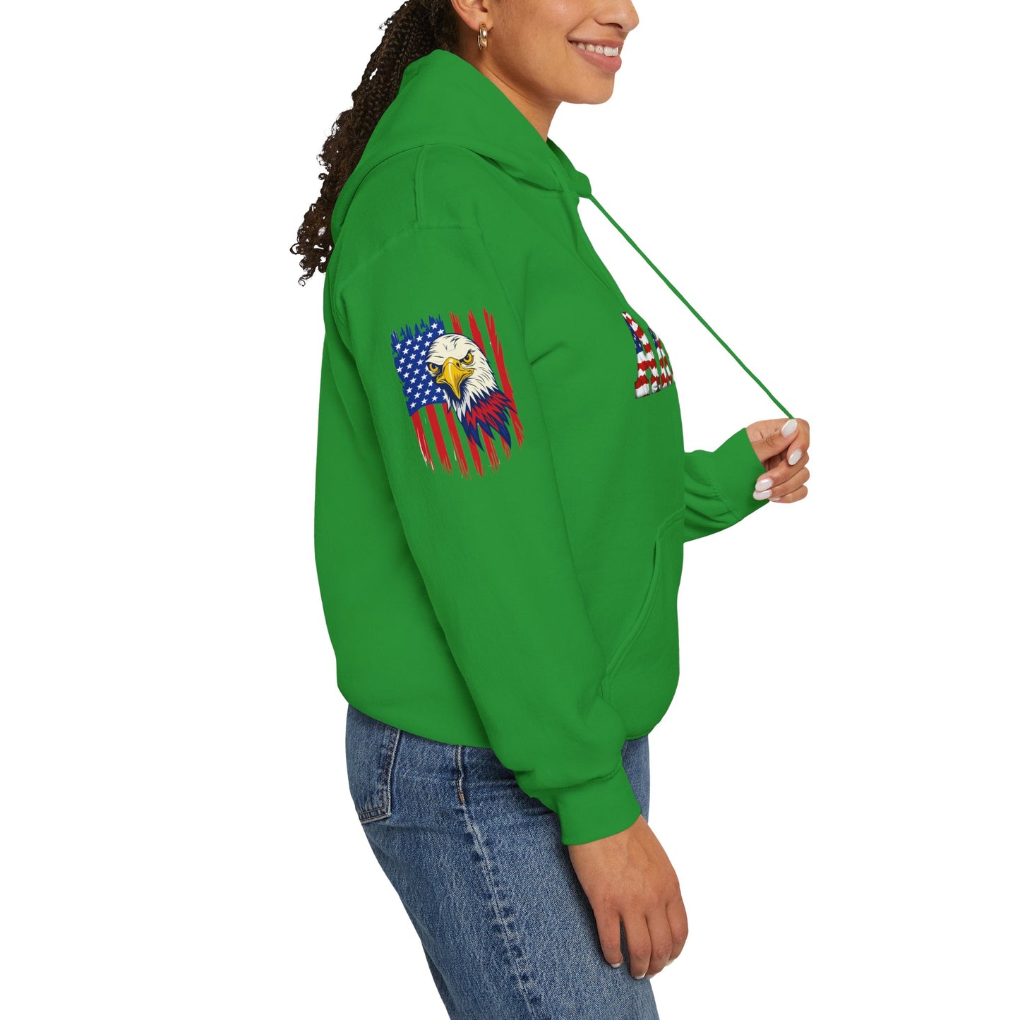 Princess Grace  Patriotic Army Eagle Hoodie  Unisex Heavy Blend Sweatshirt