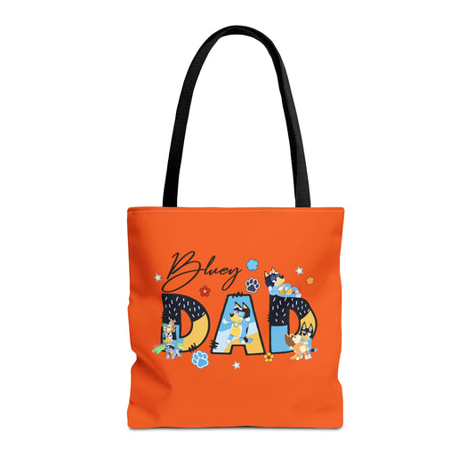 Princess Grace  Bluey Dad Tote Bag Fun Playful Gift for Dog Lovers