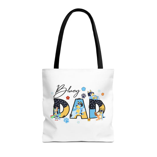 Princess Grace  Bluey Dad Tote Bag Fun & Playful Accessory for Dog Lovers