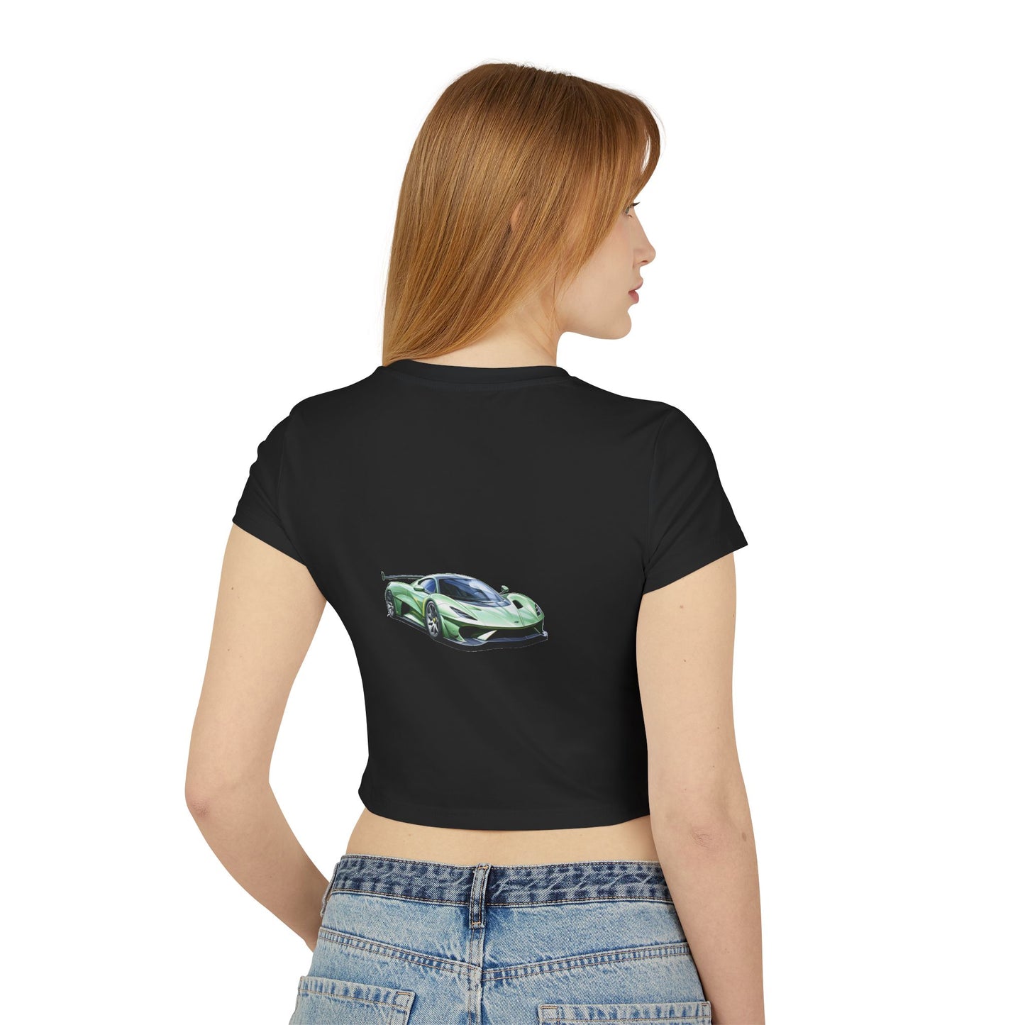 Princess Grace  Hot Wheels Women's Baby Tee Ideal for Car Enthusiasts