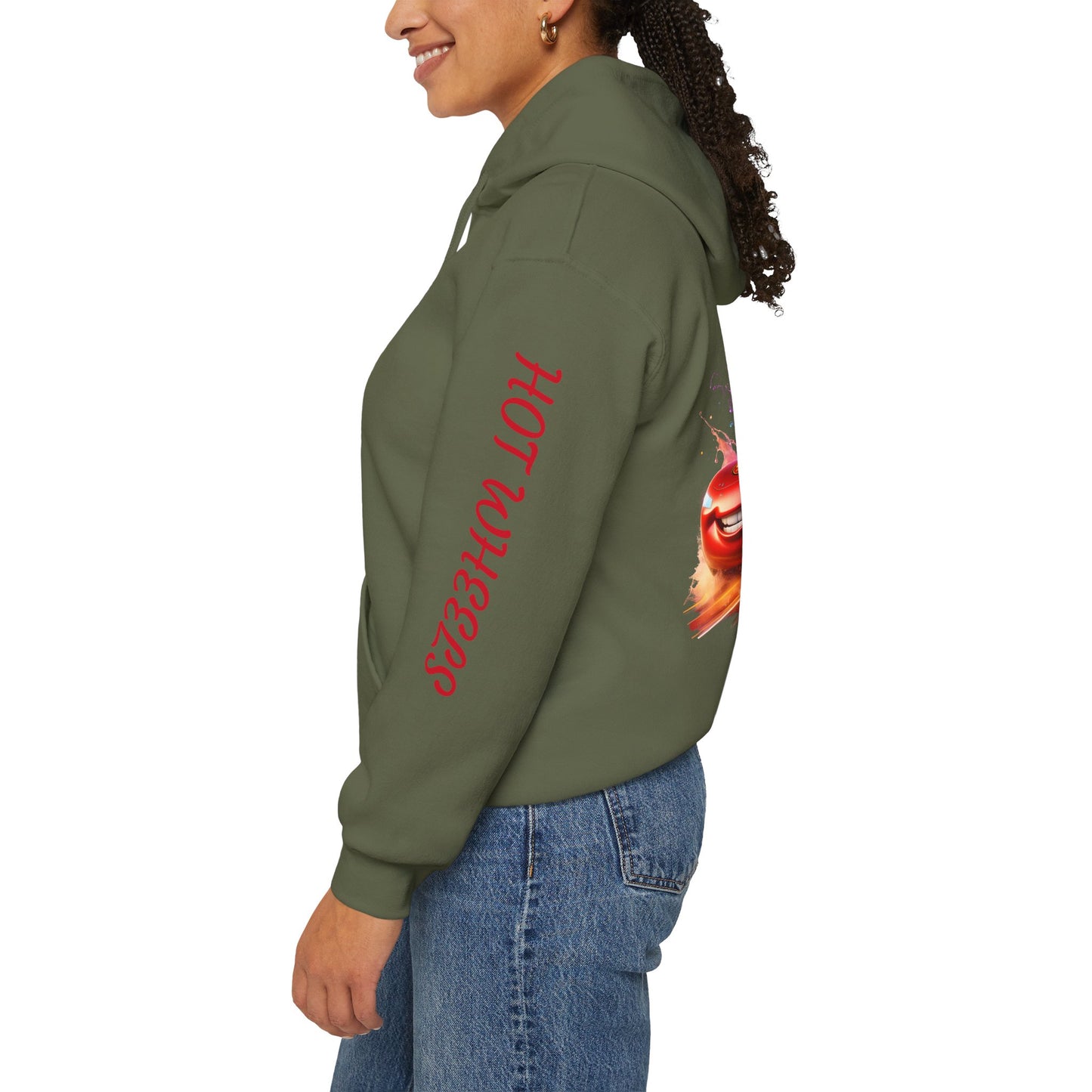 Princess Grace  Hot Wheels Unisex Heavy Blend Hooded Sweatshirt Fun and Colorful Racing Design