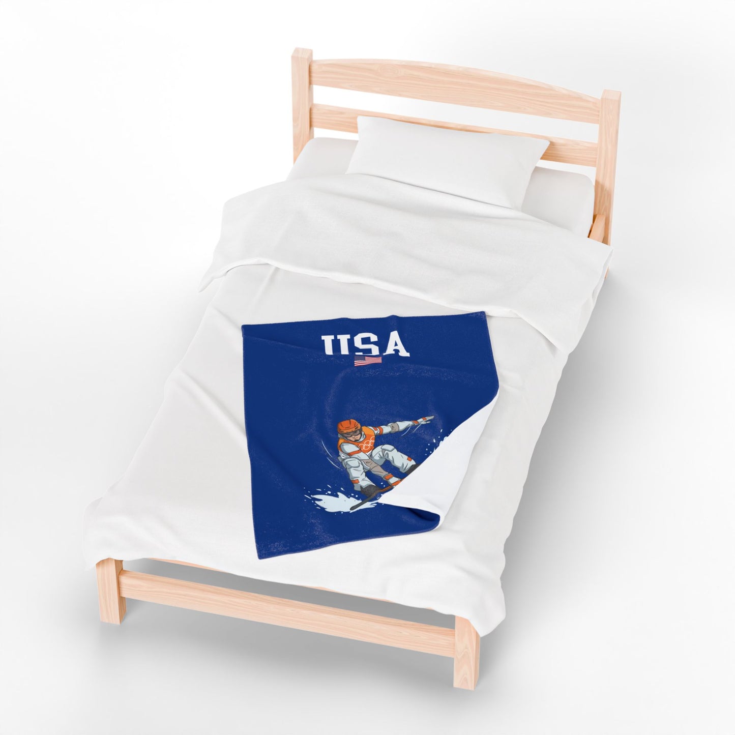 Princess Grace  TEAM USA  Velveteen Plush Blanket