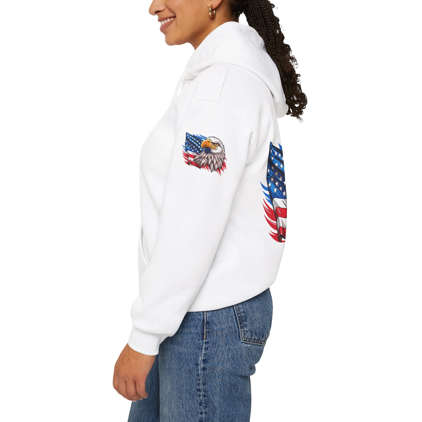 Princess Grace  Patriotic Eagle Unisex Heavy Blend Hoodie