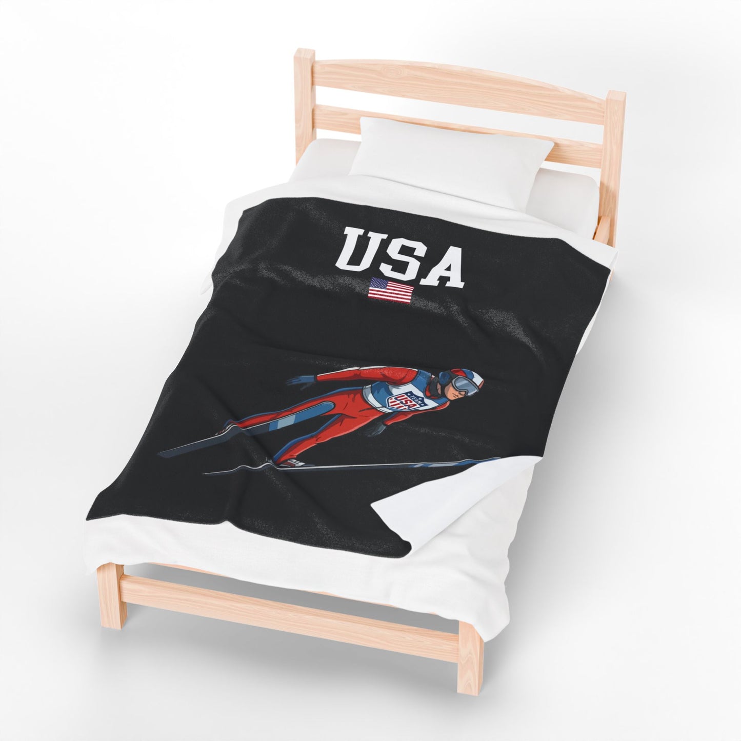 Princess Grace  TEAM USA  Velveteen Plush Blanket