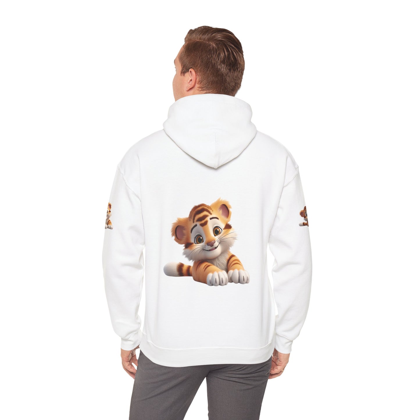 Princess Grace  Cute Tiger Design Unisex Heavy Blend Hooded Sweatshirt