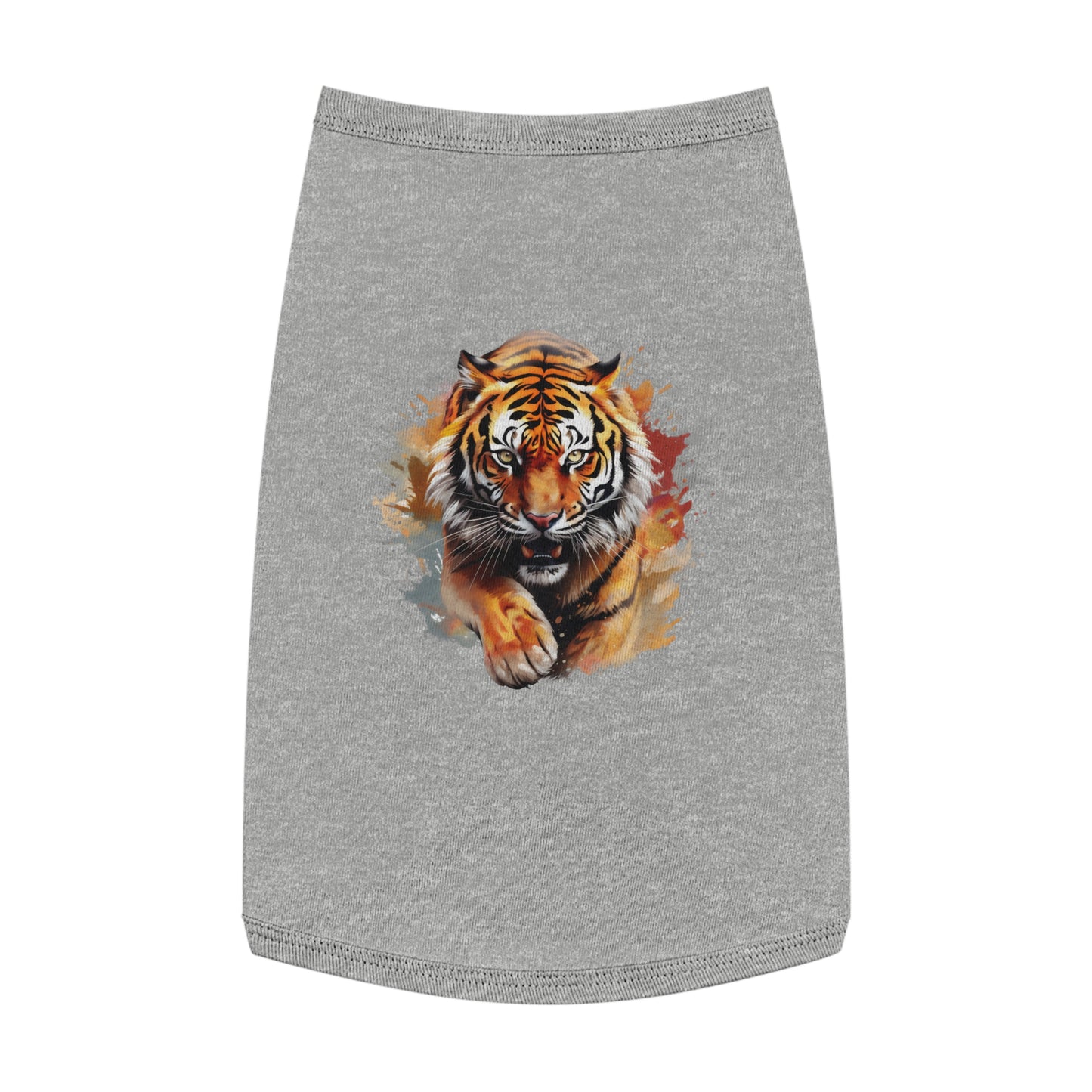 Princess Grace  CUTE Wild Tiger Pet Tank Top  Stylish Animal Print for Trendy Pets