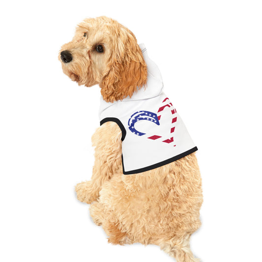 Princess Grace  Patriotic Pet Hoodie Stylish Dog Apparel for Independence Day