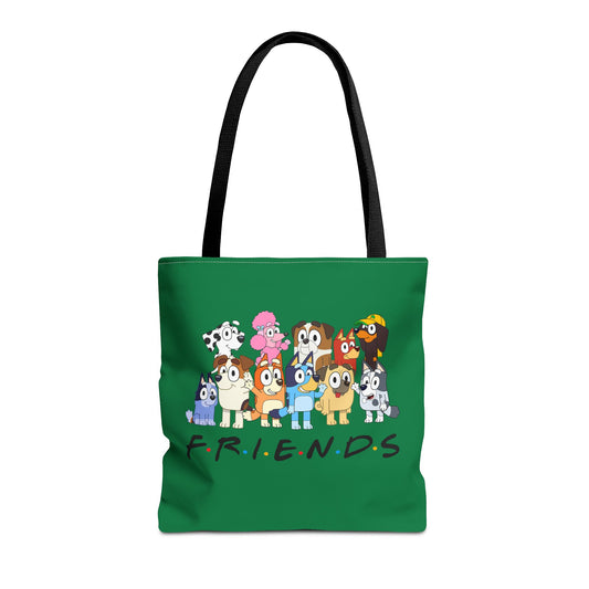 Princess Grace Bluey F.R.I.E.N.D.S. Cartoon Tote Bag Cute Animal Design for Friends and Fun Outings