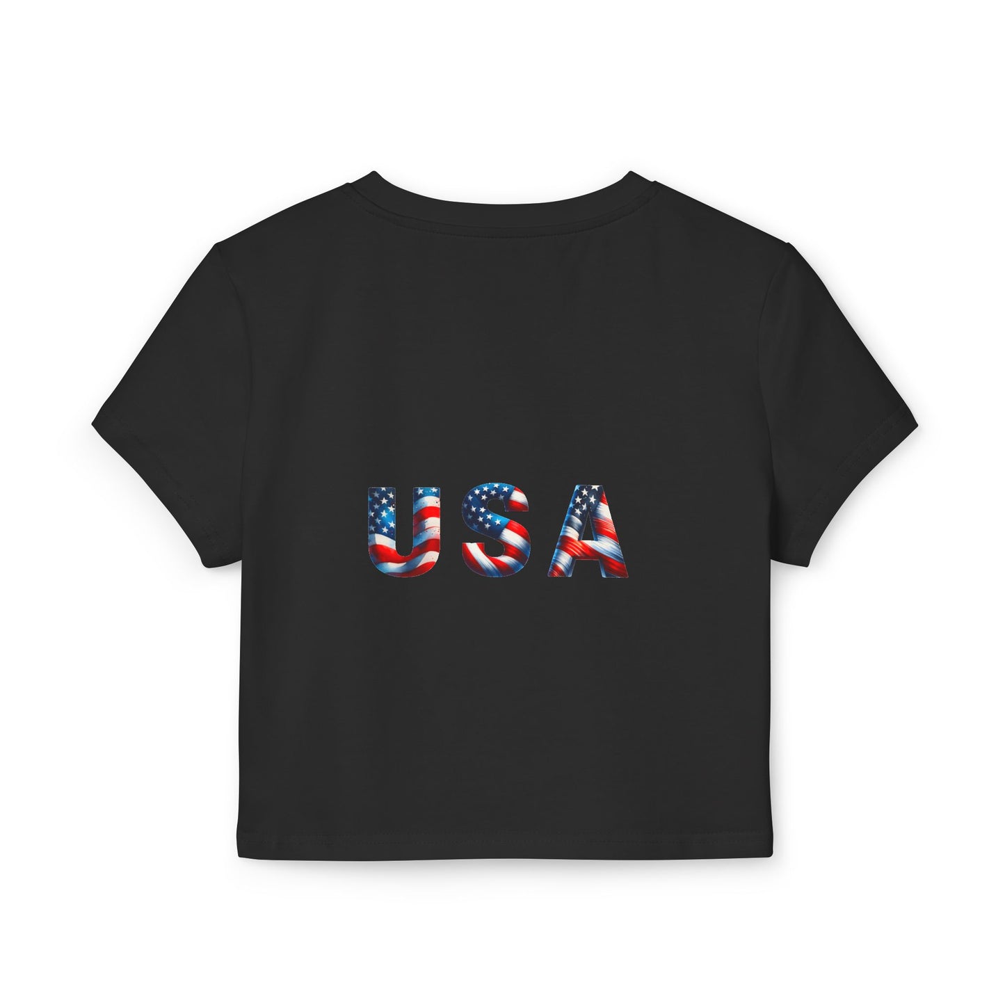 Princess Grace  Patriotic USA Women's Baby Tee  Celebrate Independence Day in Style