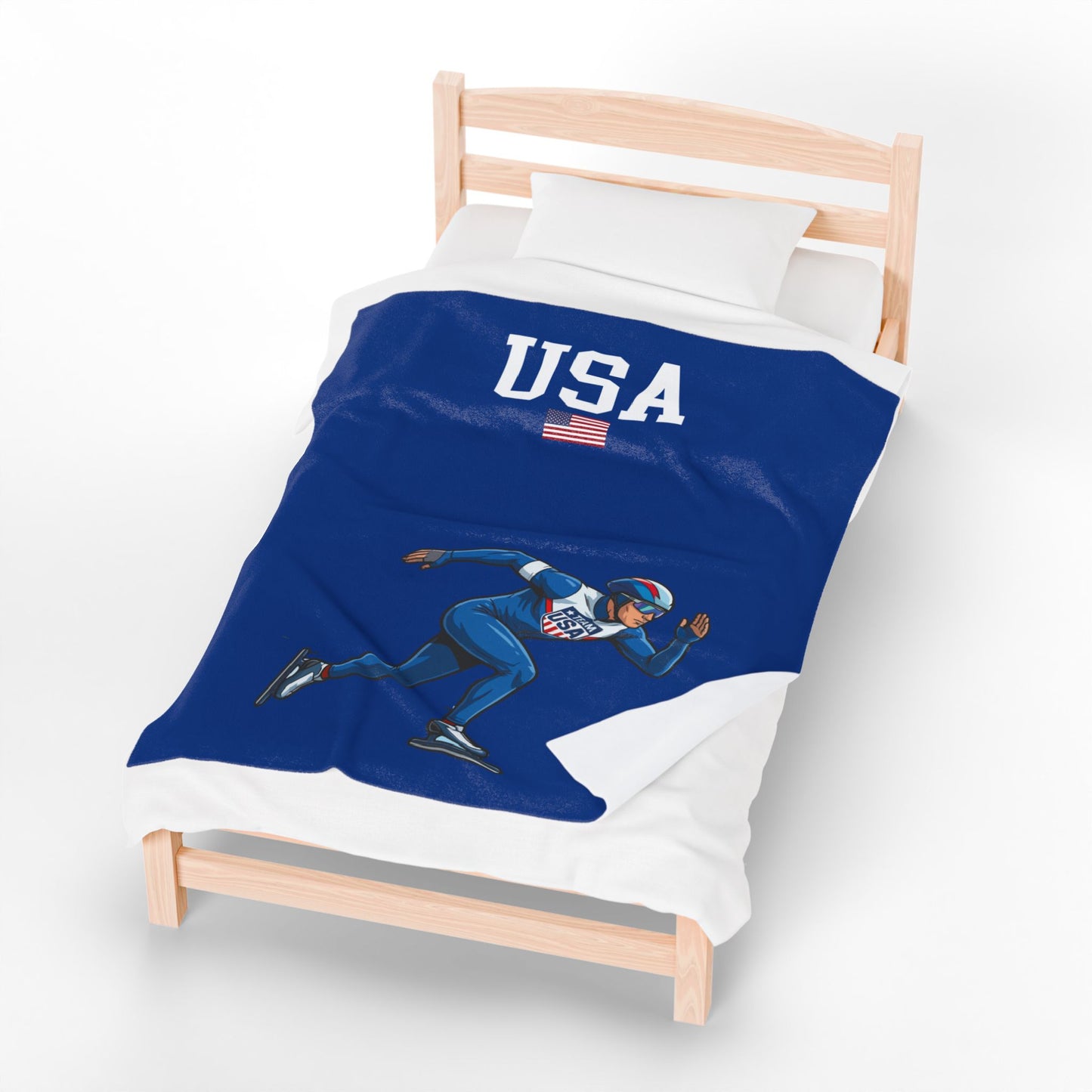 Princess Grace  TEAM USA  Velveteen Plush Blanket