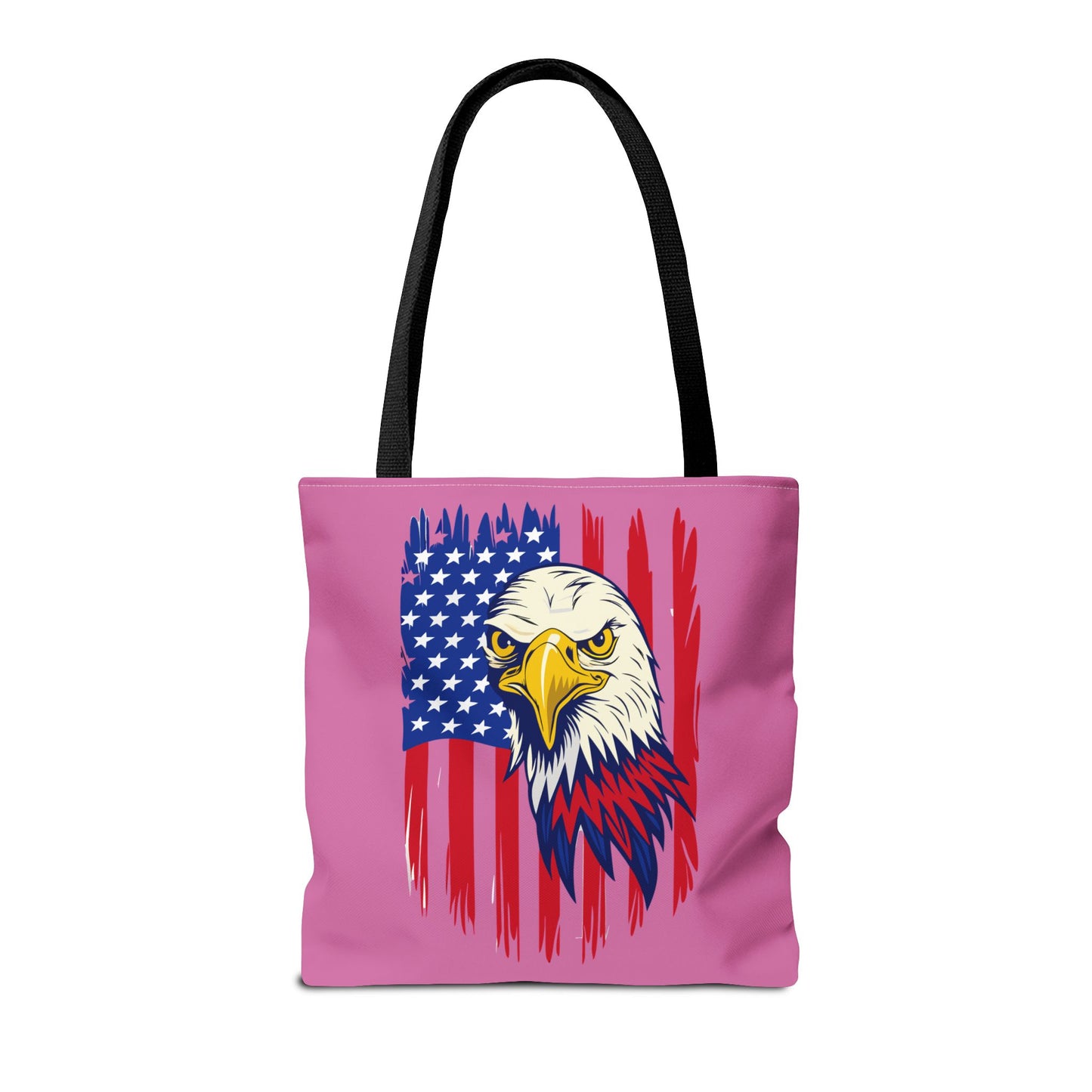 Princess Grace  Patriotic Eagle Tote Bag Bold American Flag Design